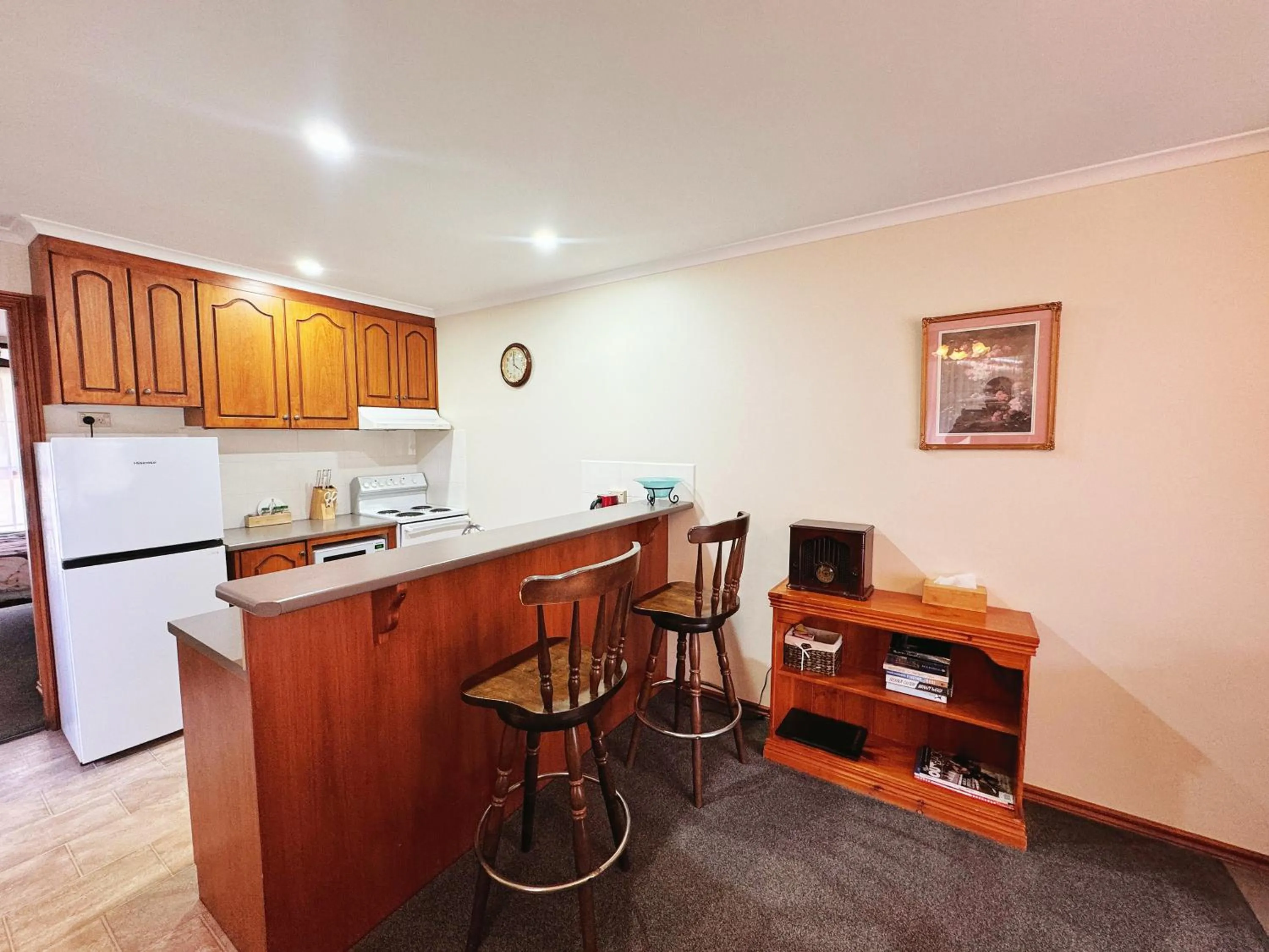 kitchen in Halls Gap Log Cabins