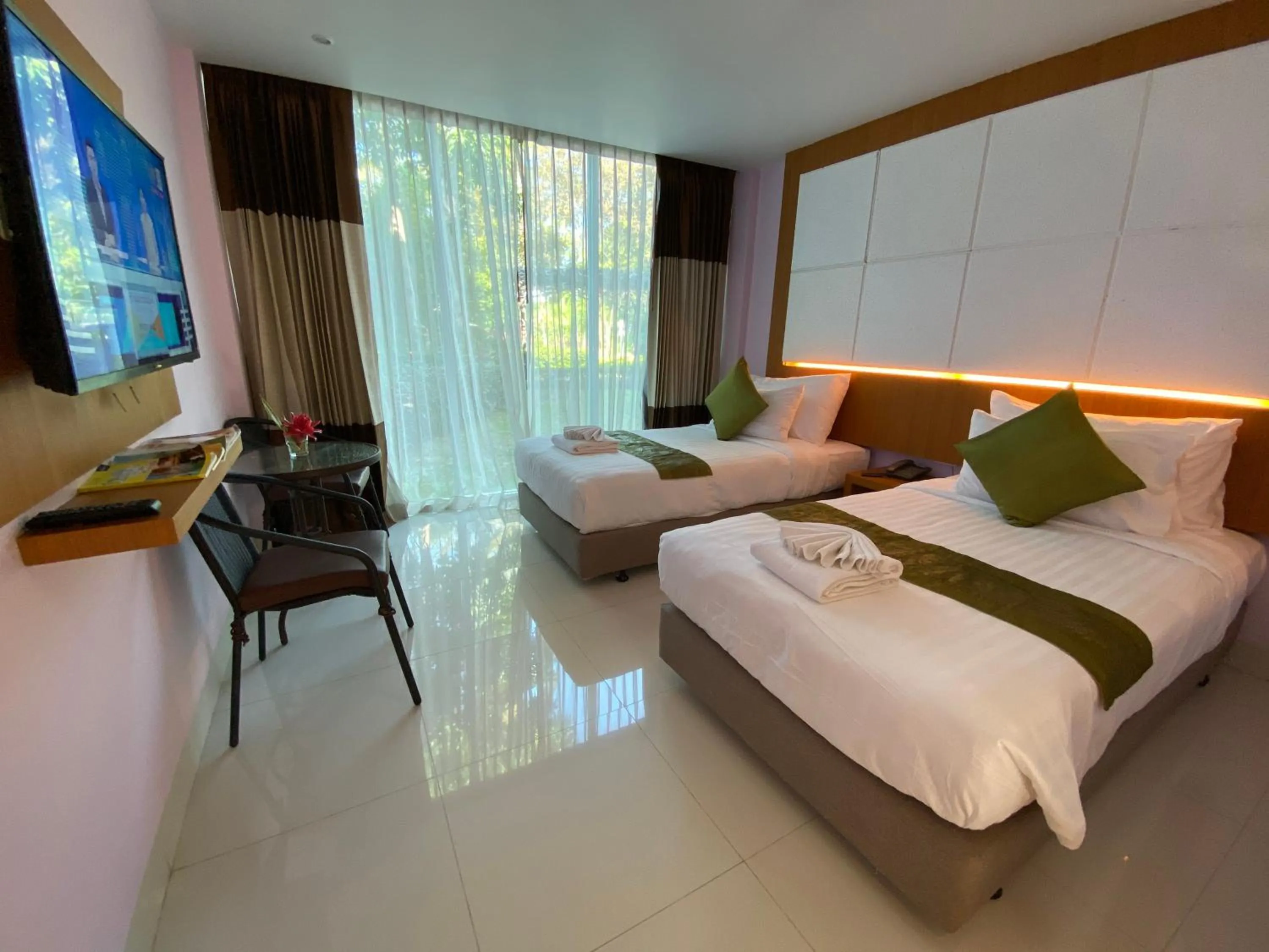 Photo of the whole room, Bed in A Hotel Simply