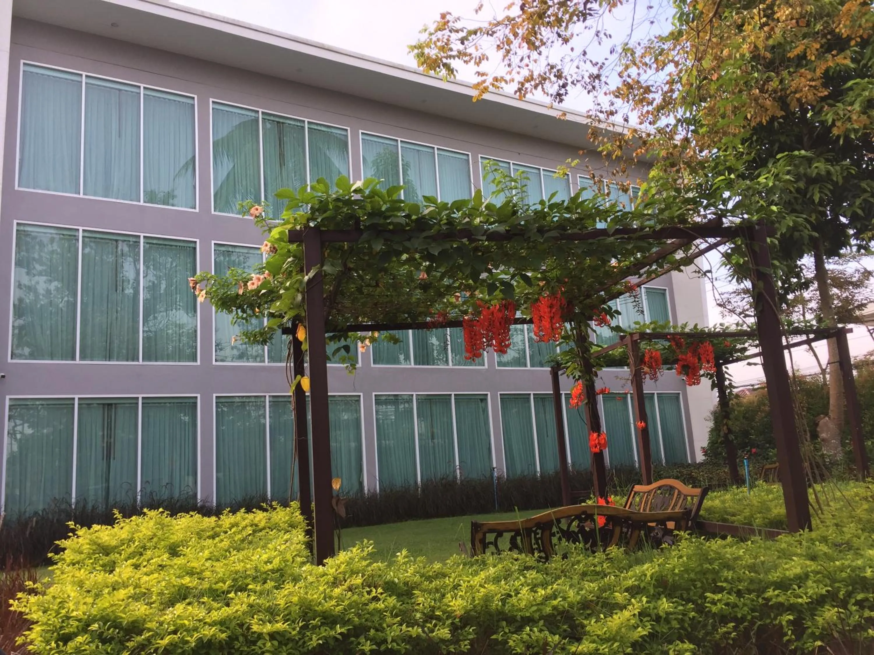 Garden view in A Hotel Simply