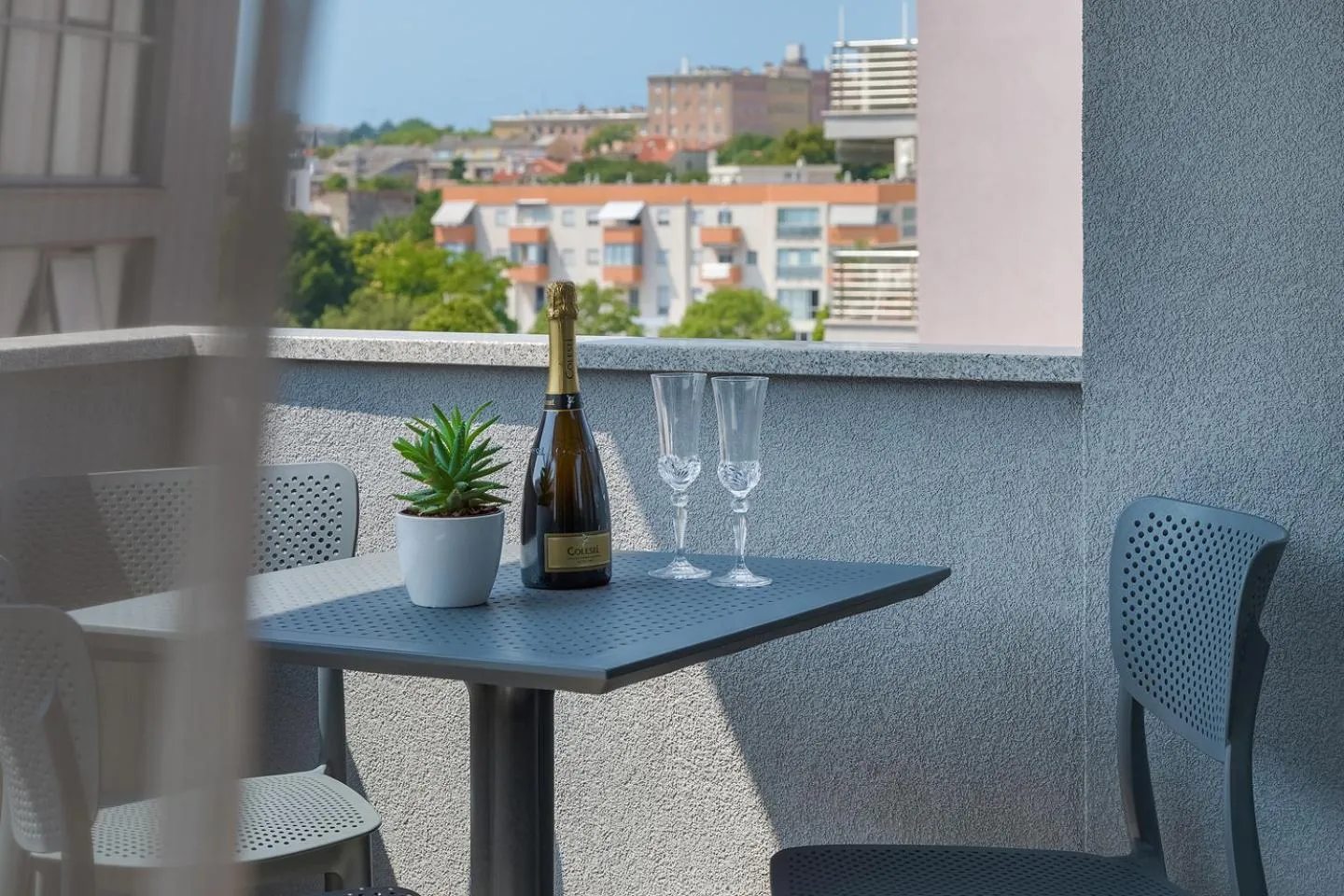 Balcony/Terrace in Pula City Center Accommodation - Breakfast included