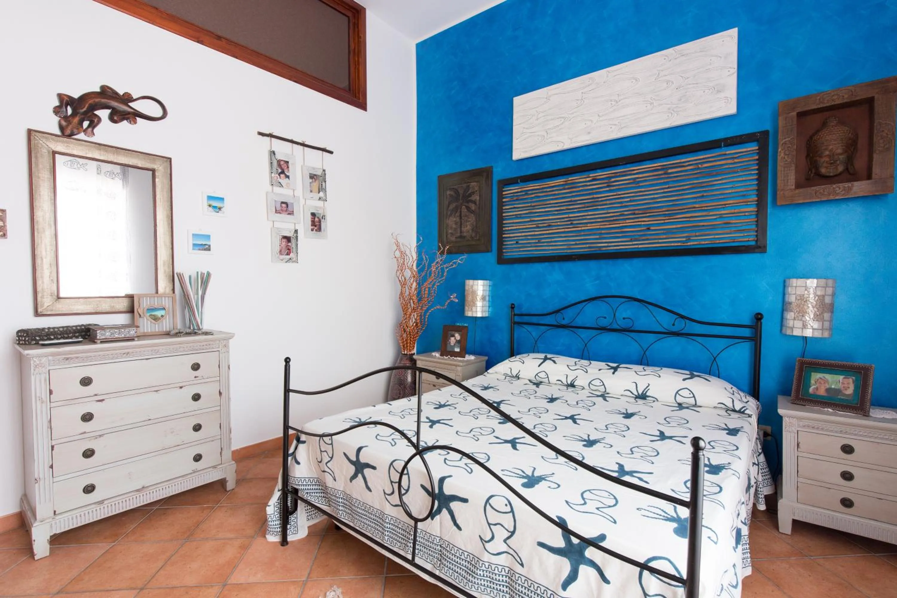 Bed in Il Pesce e il Geco