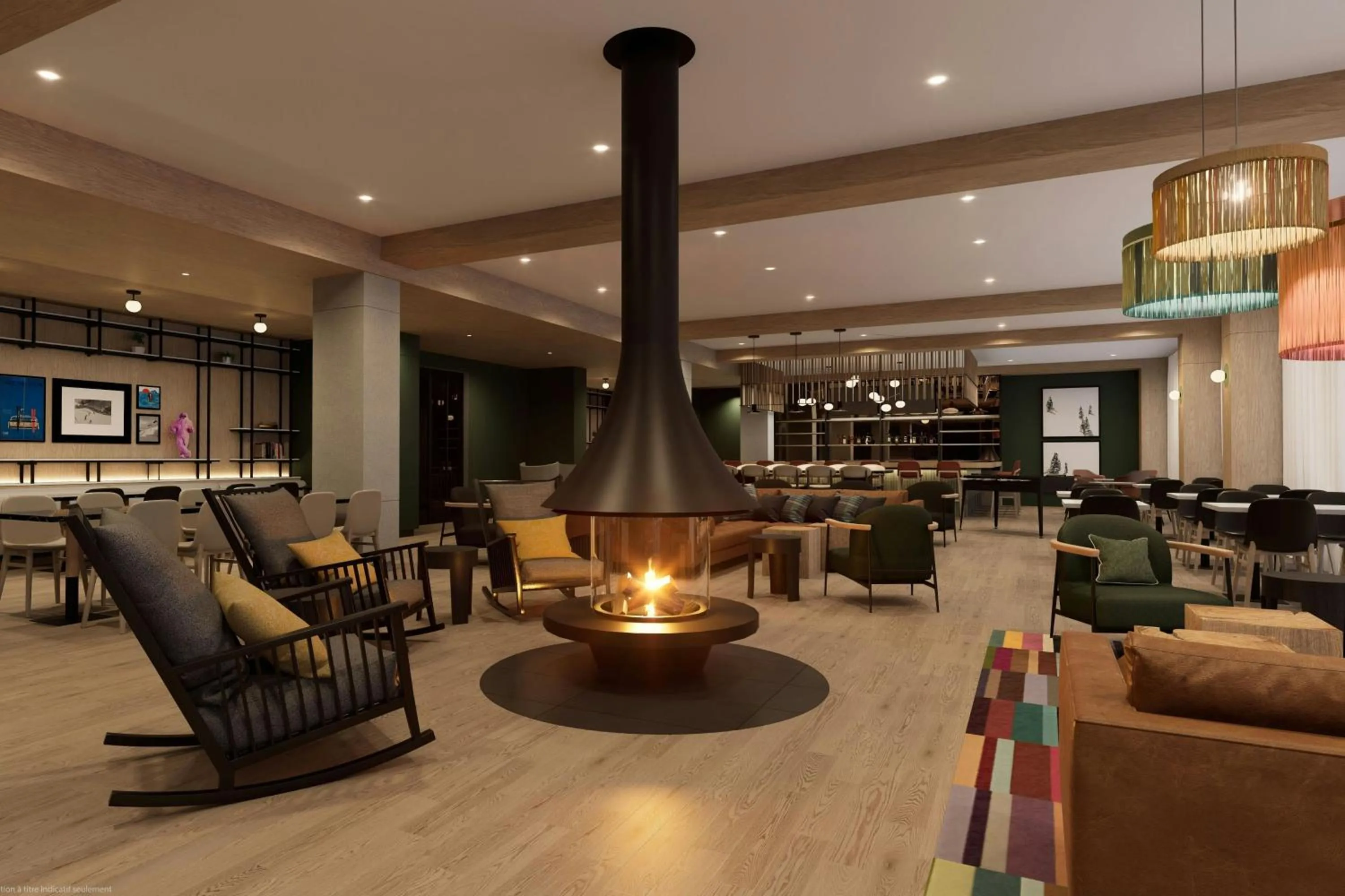Lounge or bar in Residence Inn by Marriott Bromont