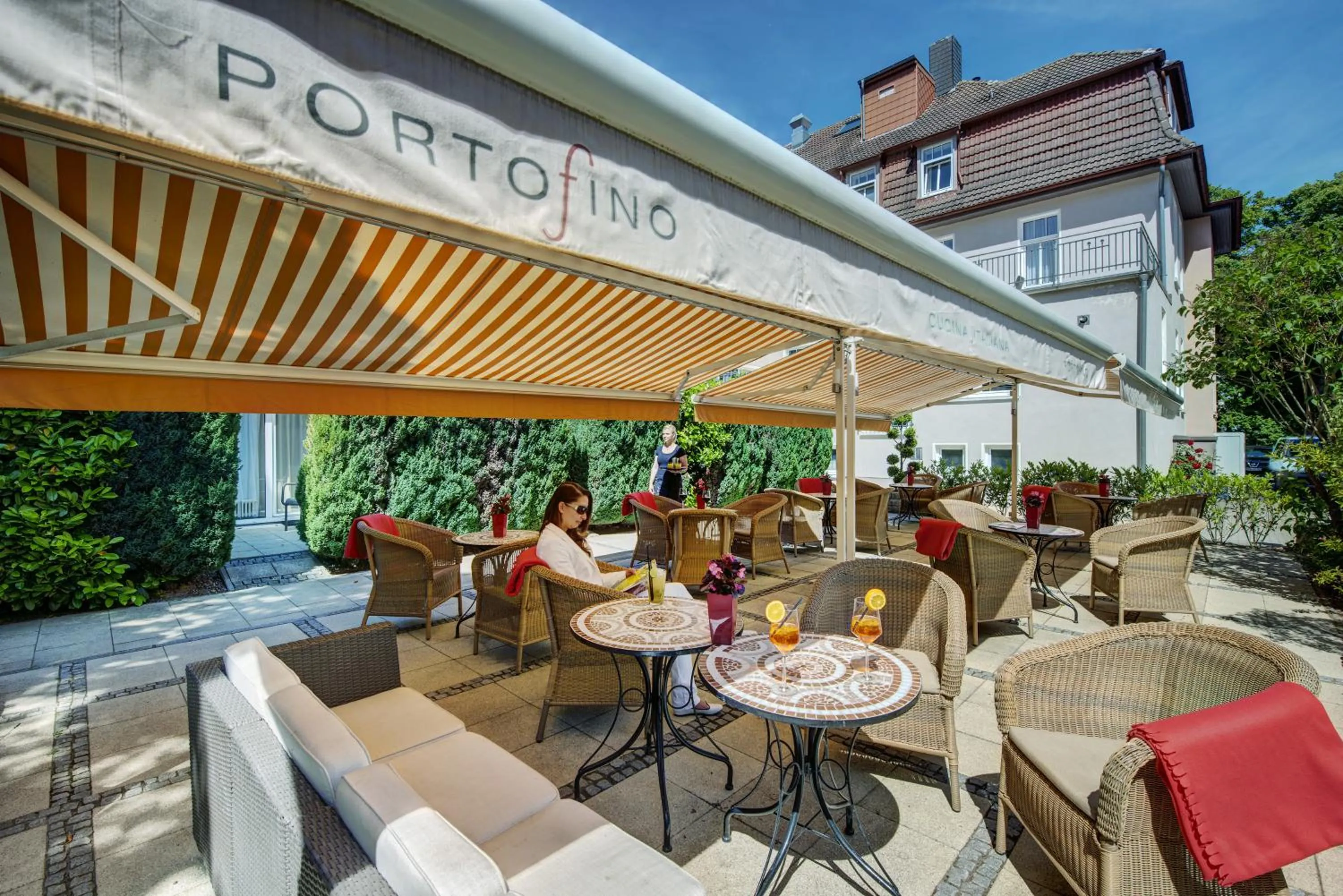 Patio in Strandhotel Nordischer Hof