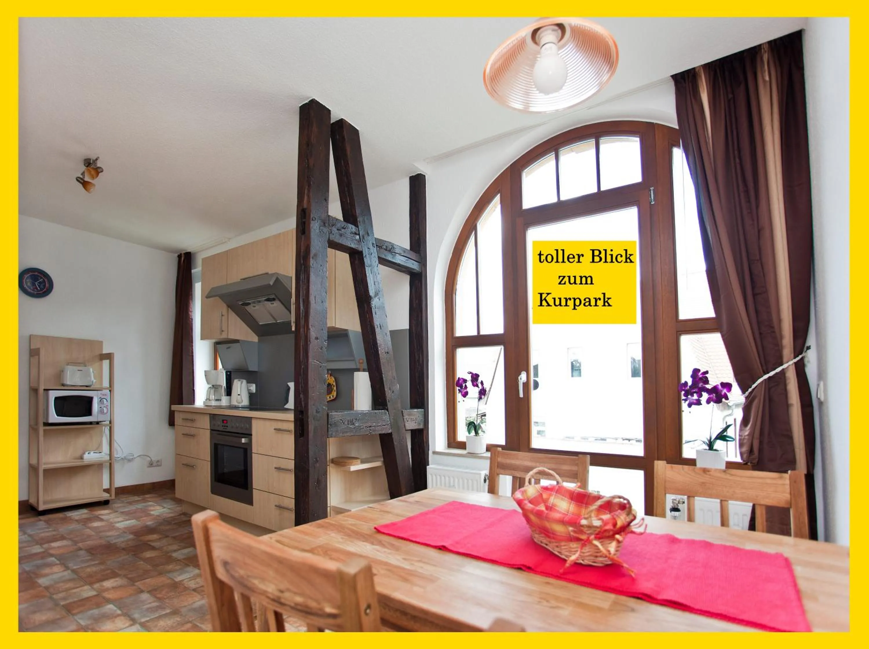 Ferienwohnung Auszeit am Kurpark Bad Berka - auch im Frühling toll! # Balkon # ruhige Lage # gratis Parkplatz & WLAN # Nähe Weimar # Weimarer Land