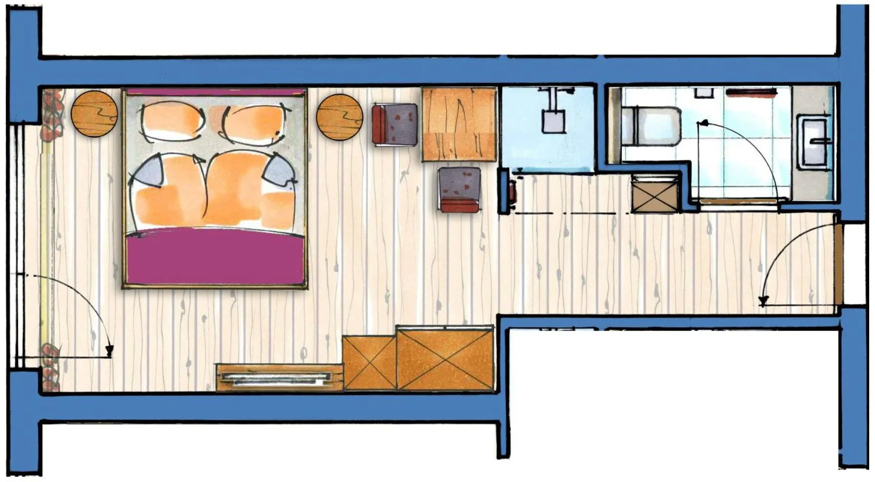 Floor plan in smartHOTEL