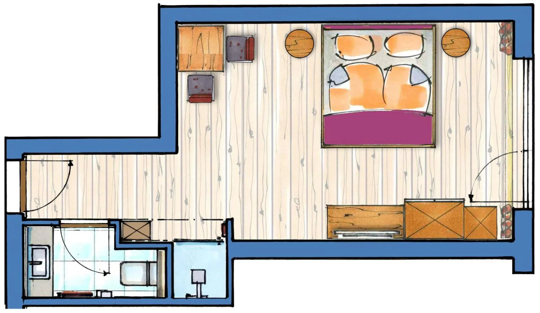 Floor plan in smartHOTEL