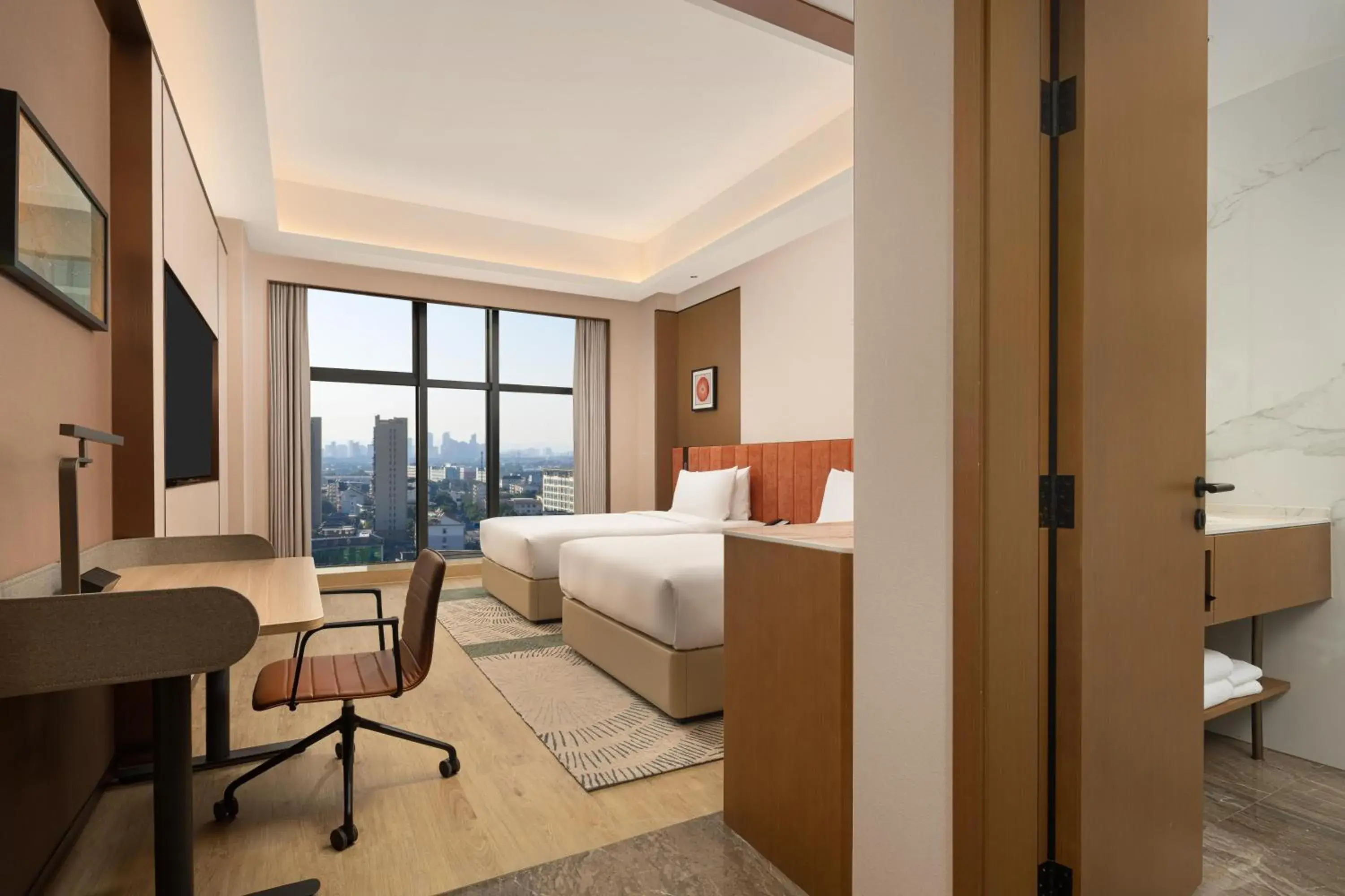 Twin Room - single occupancy - High Floor in Hilton Garden Inn Shaoxing Yuecheng South Twin Room - single occupancy - High Floor in Hilton Garden Inn Shaoxing Yuecheng South