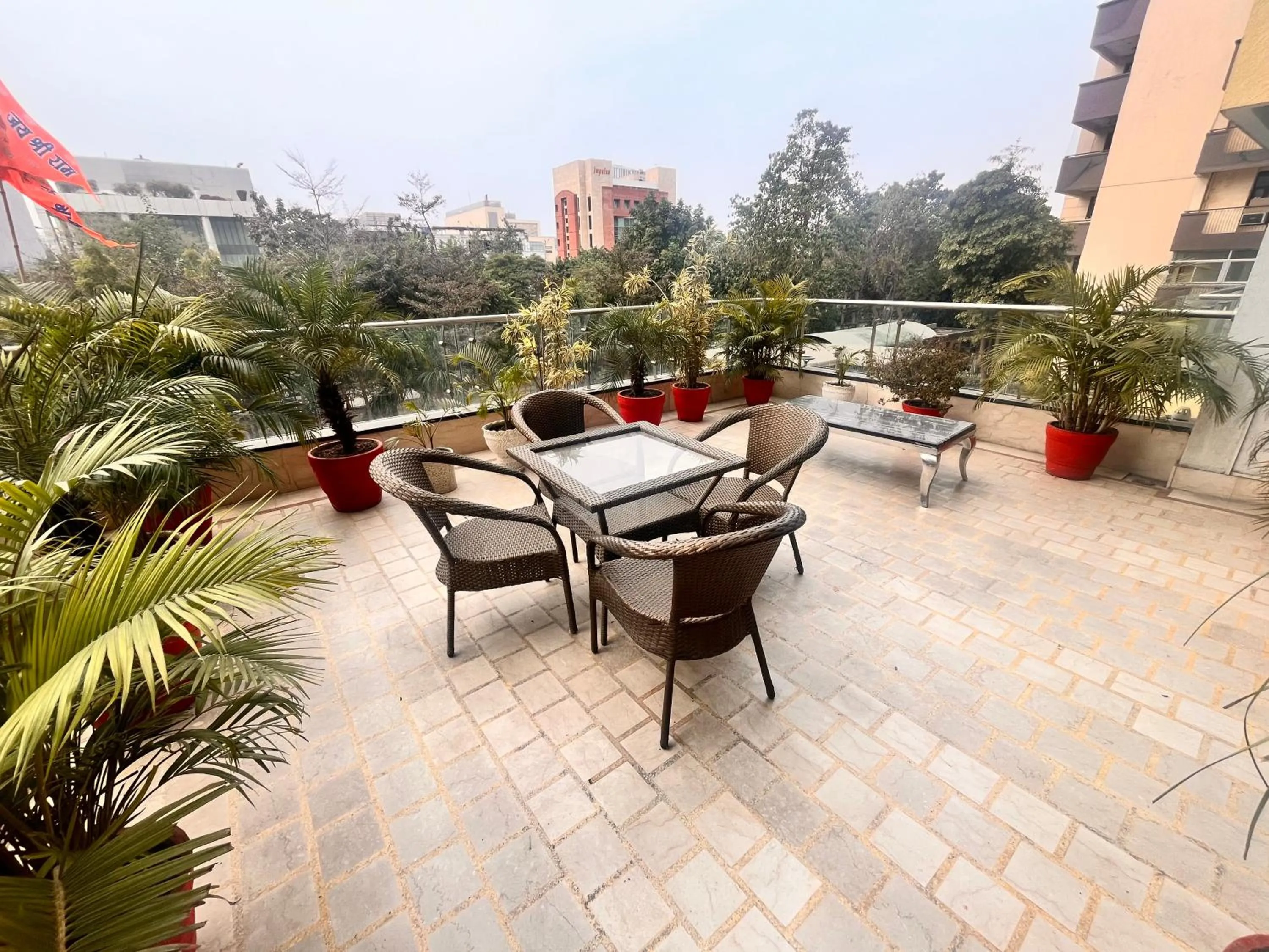 Balcony/Terrace in Gazebo Inn & Suites Medanta