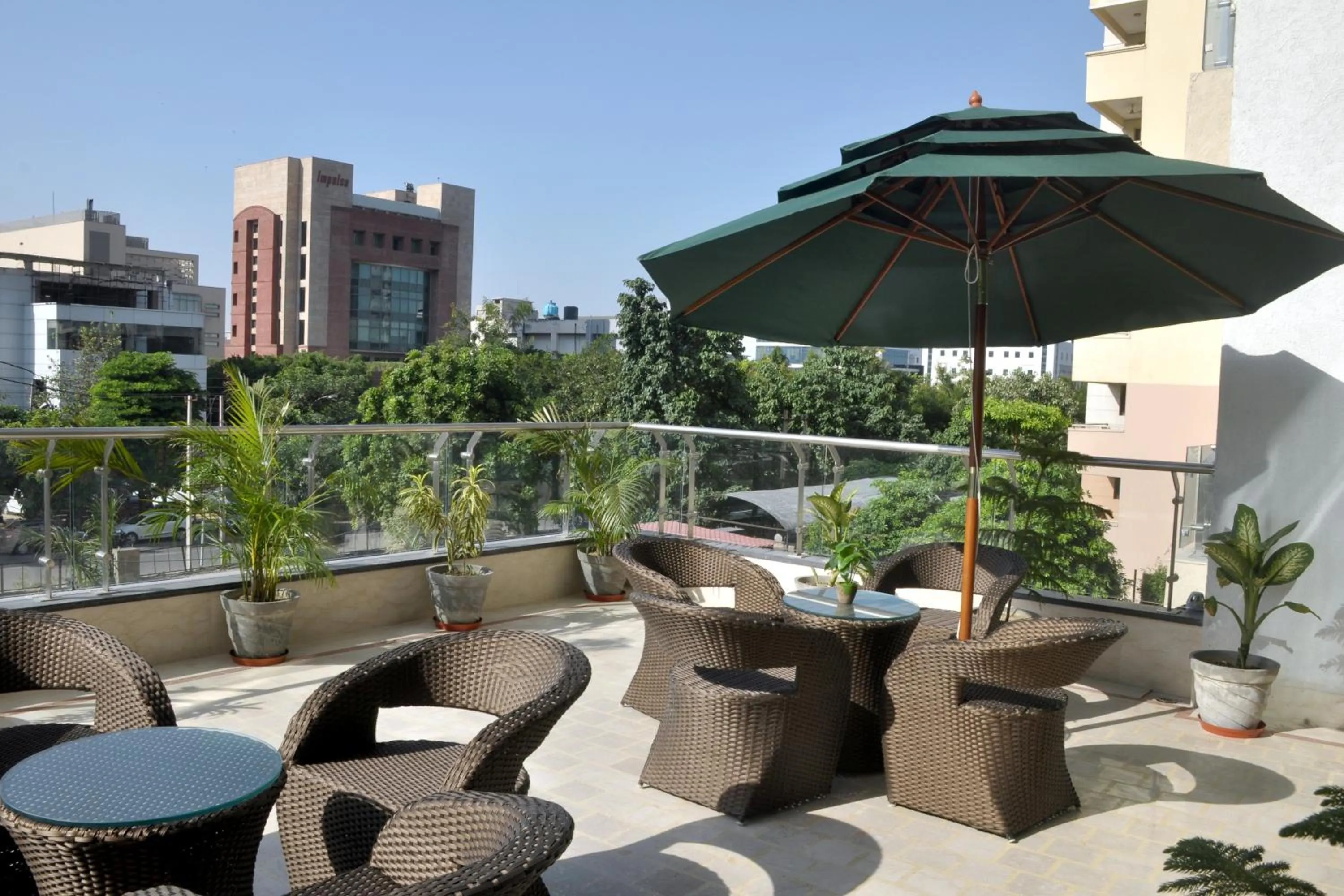 Balcony/Terrace in Gazebo Inn & Suites Medanta