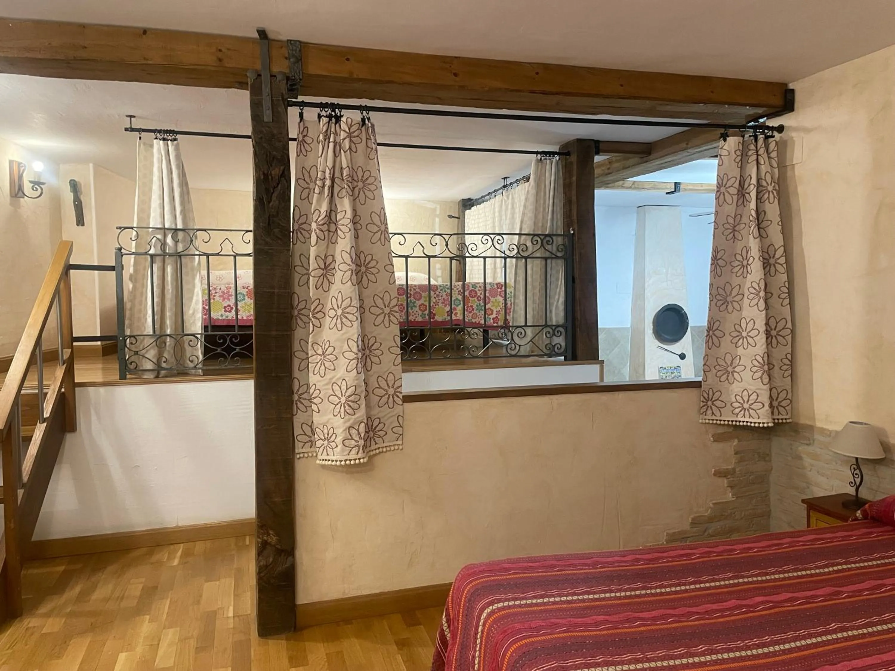 Photo of the whole room, Bed in Casa Rural "La Bardena Blanca I "