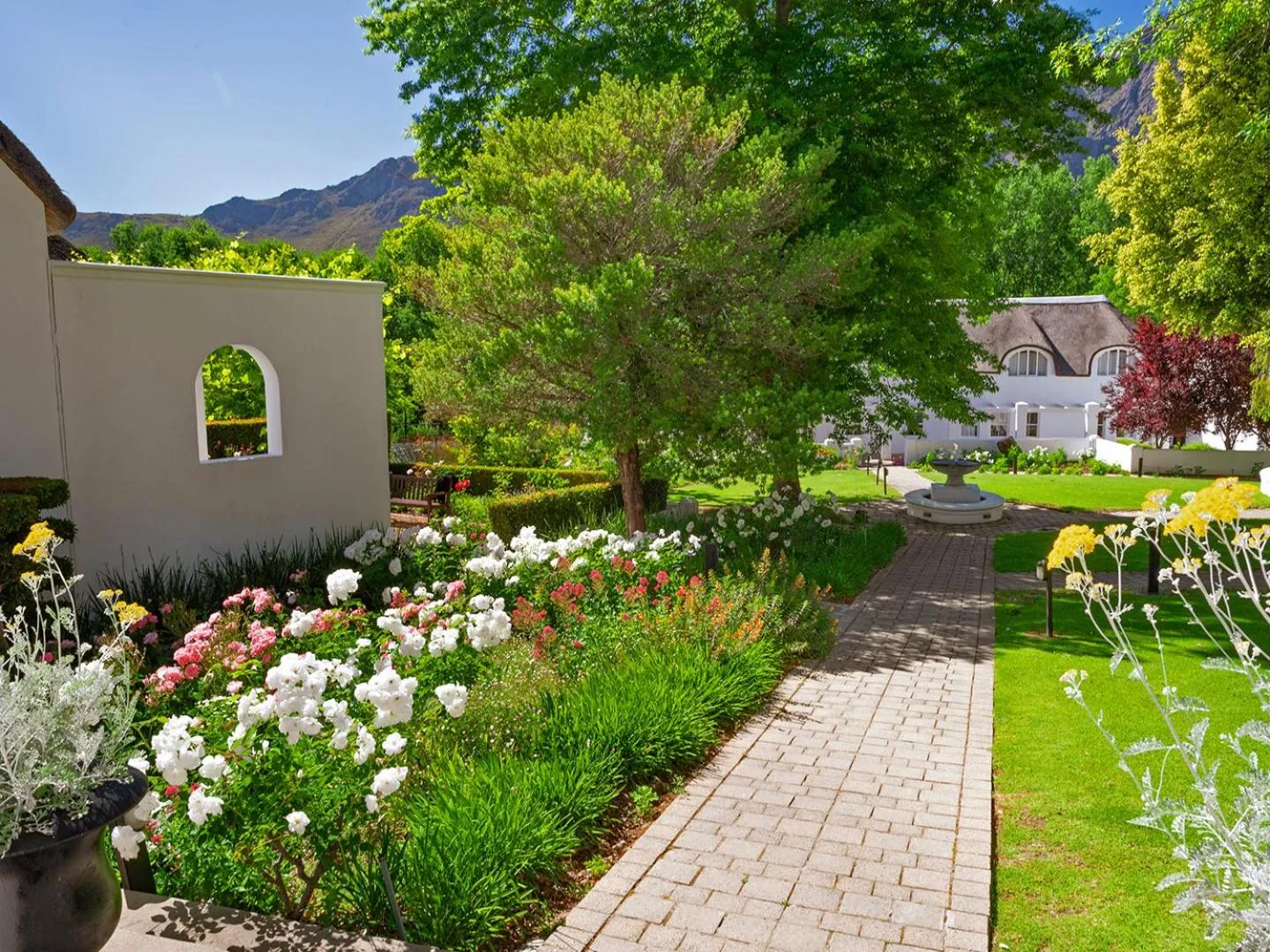 Garden view in Le Franschhoek Hotel & Spa by Dream Resorts
