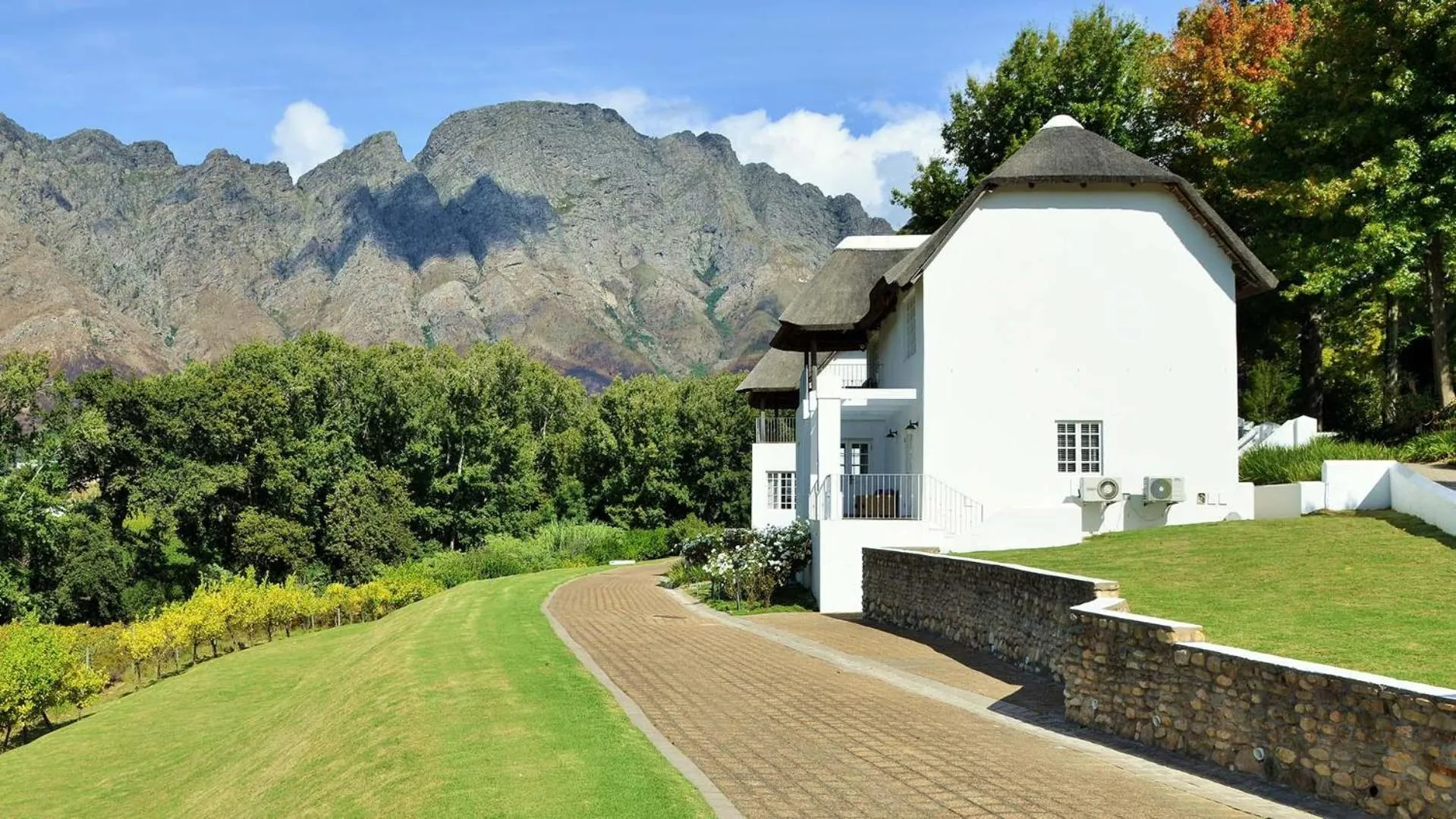 Property building in Le Franschhoek Hotel & Spa by Dream Resorts