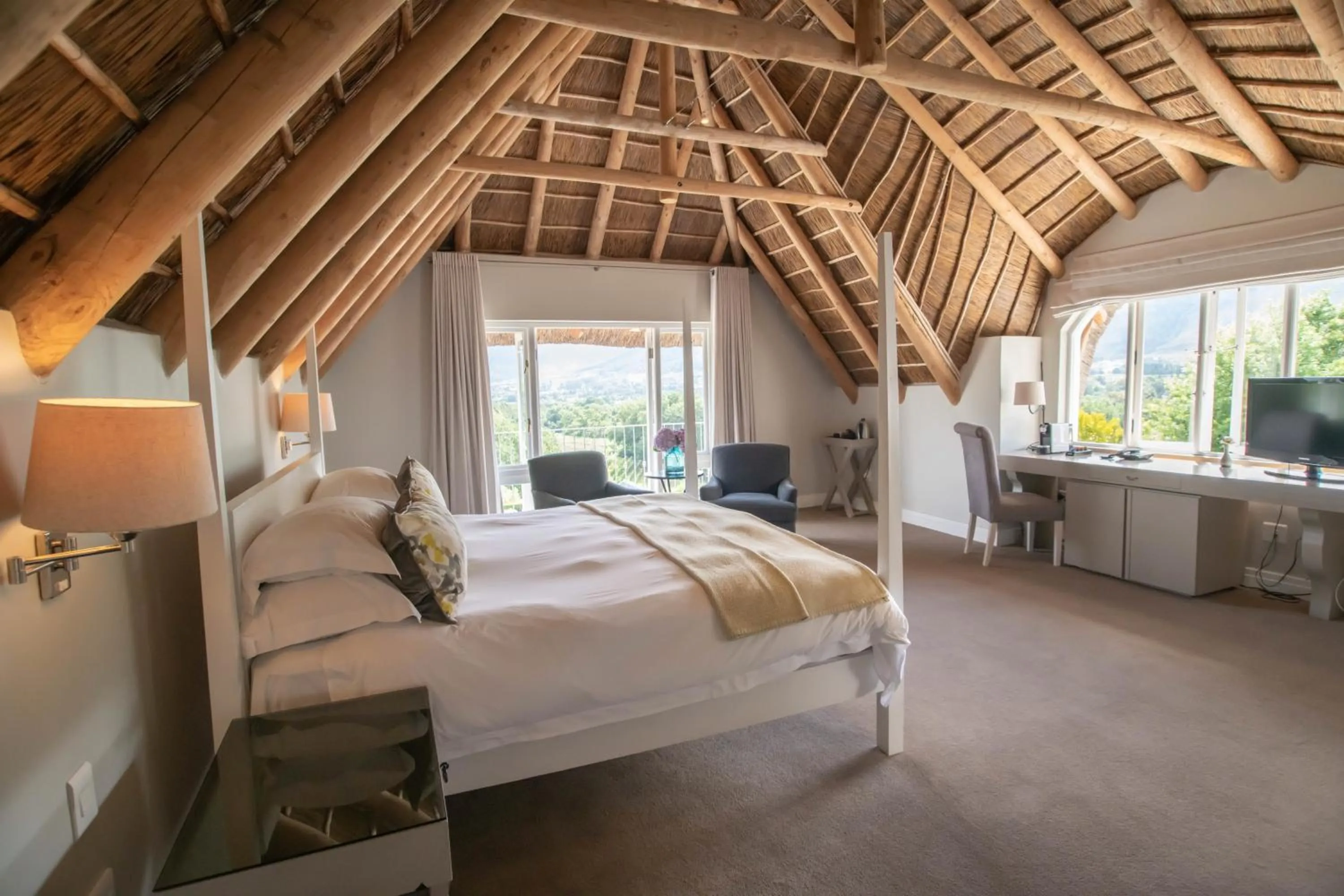 Bed in Le Franschhoek Hotel & Spa by Dream Resorts