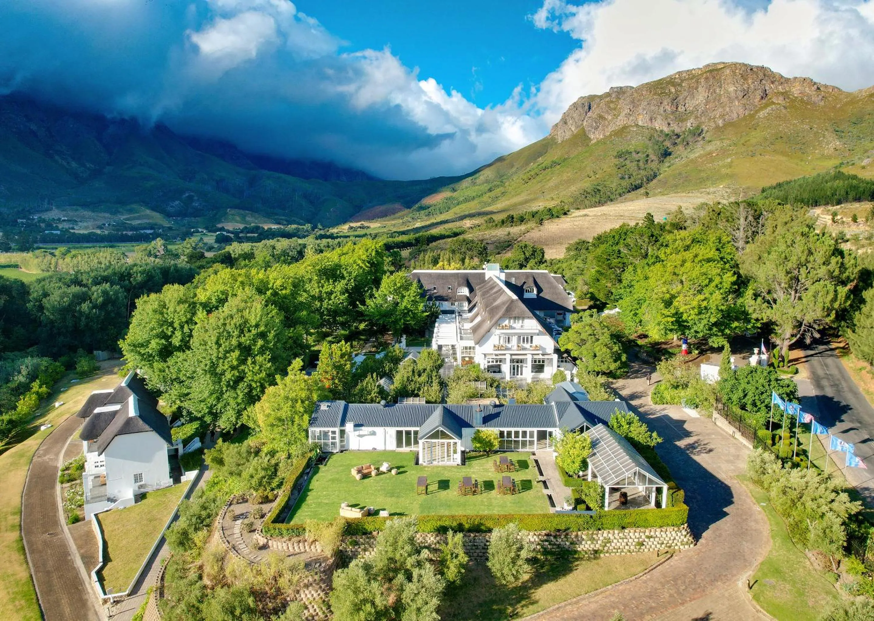 Property building in Le Franschhoek Hotel & Spa by Dream Resorts