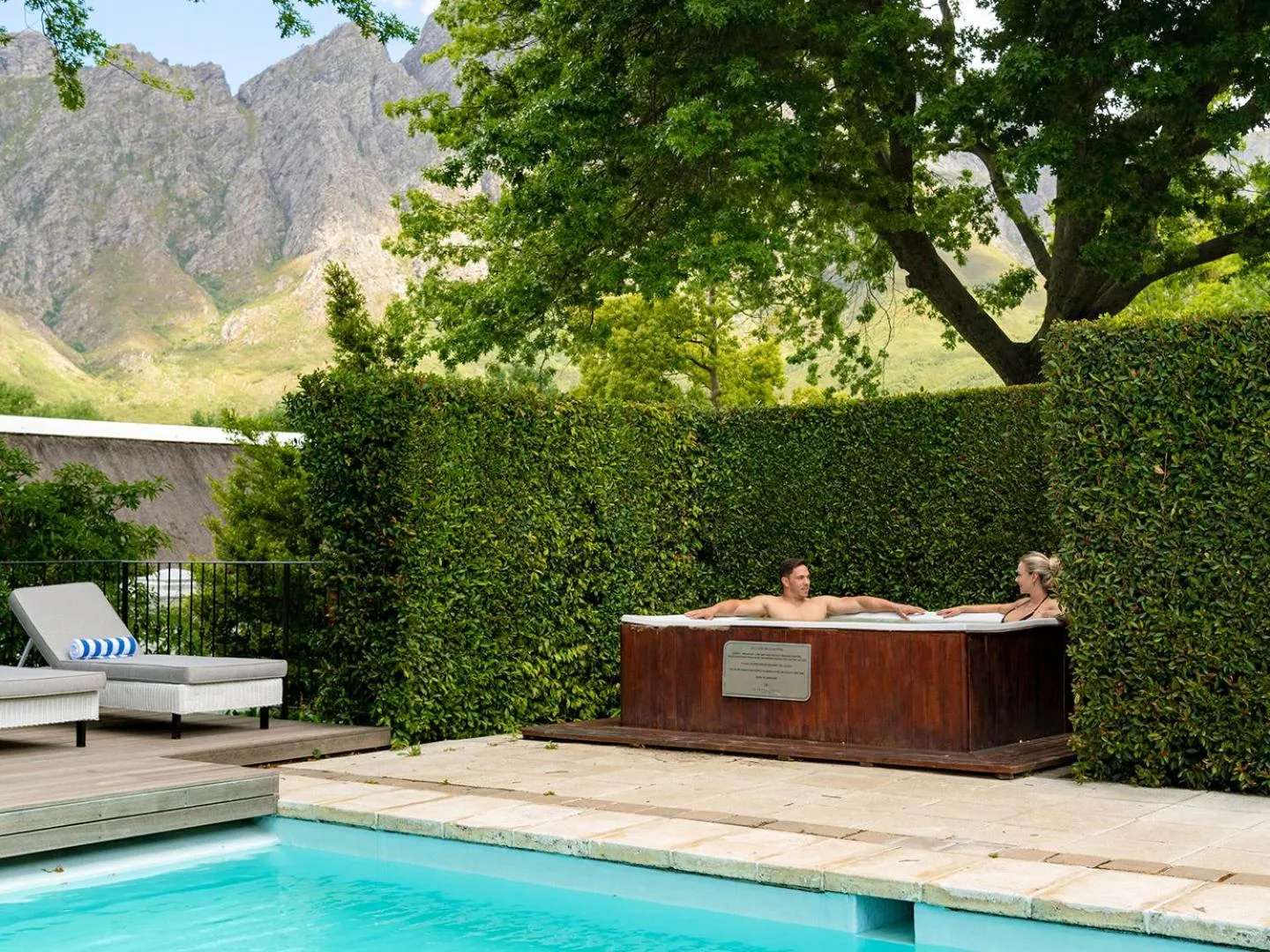 Swimming pool in Le Franschhoek Hotel & Spa by Dream Resorts