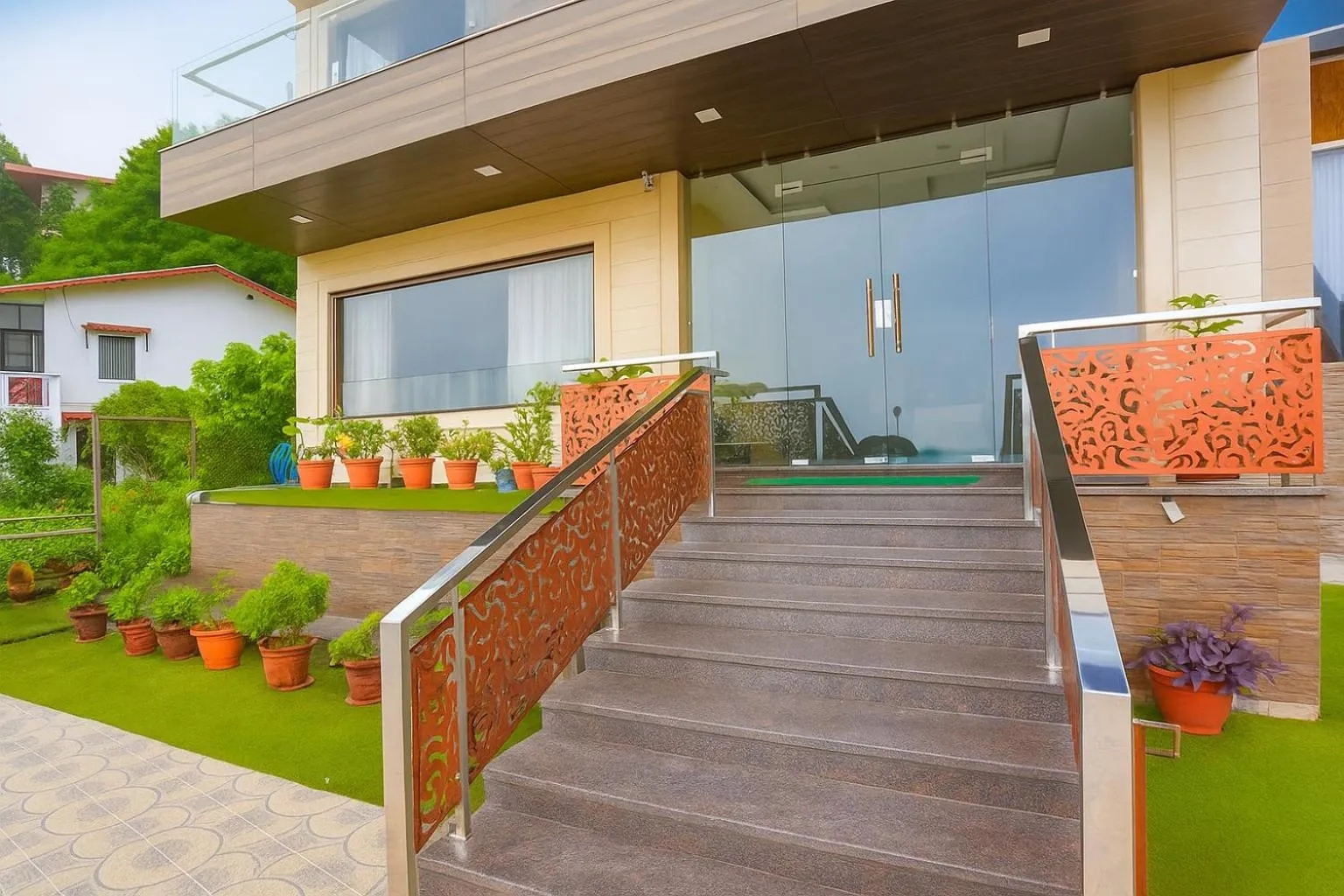 Property building in Hotel Winter Line Inn Near St Francis Monastery