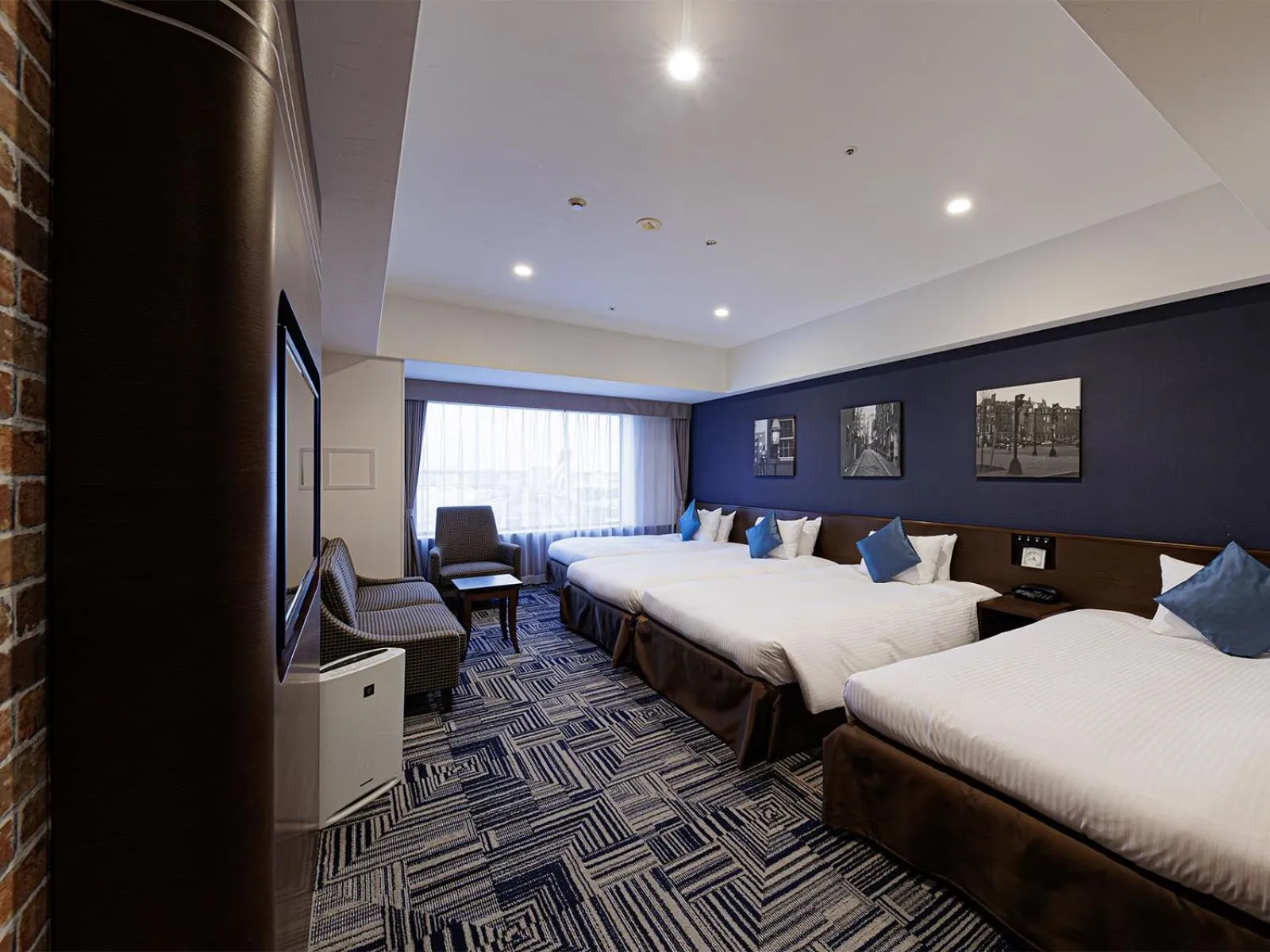 Bed in The Park Front Hotel at Universal Studios Japan