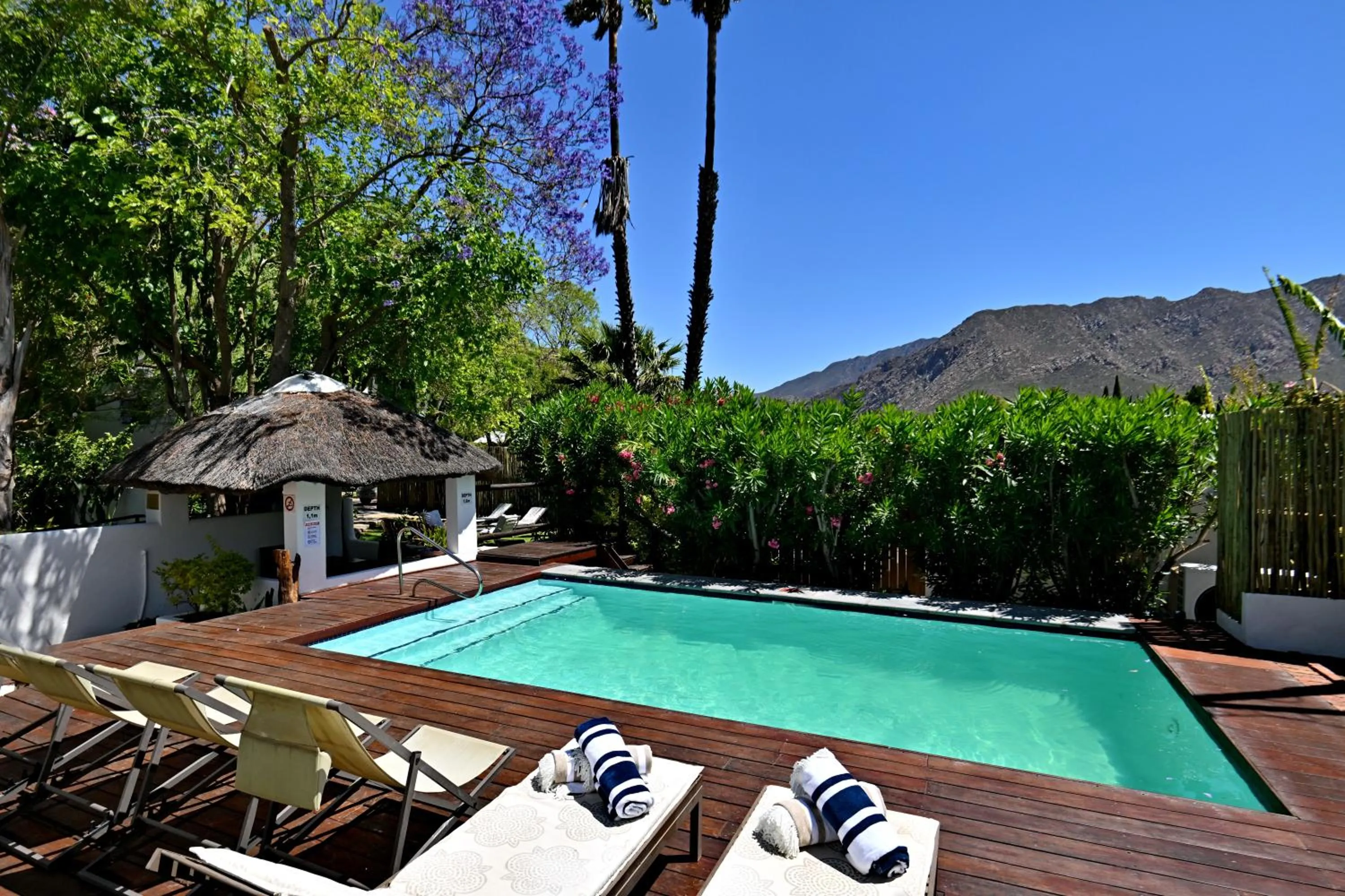 Swimming pool in Mimosa Lodge