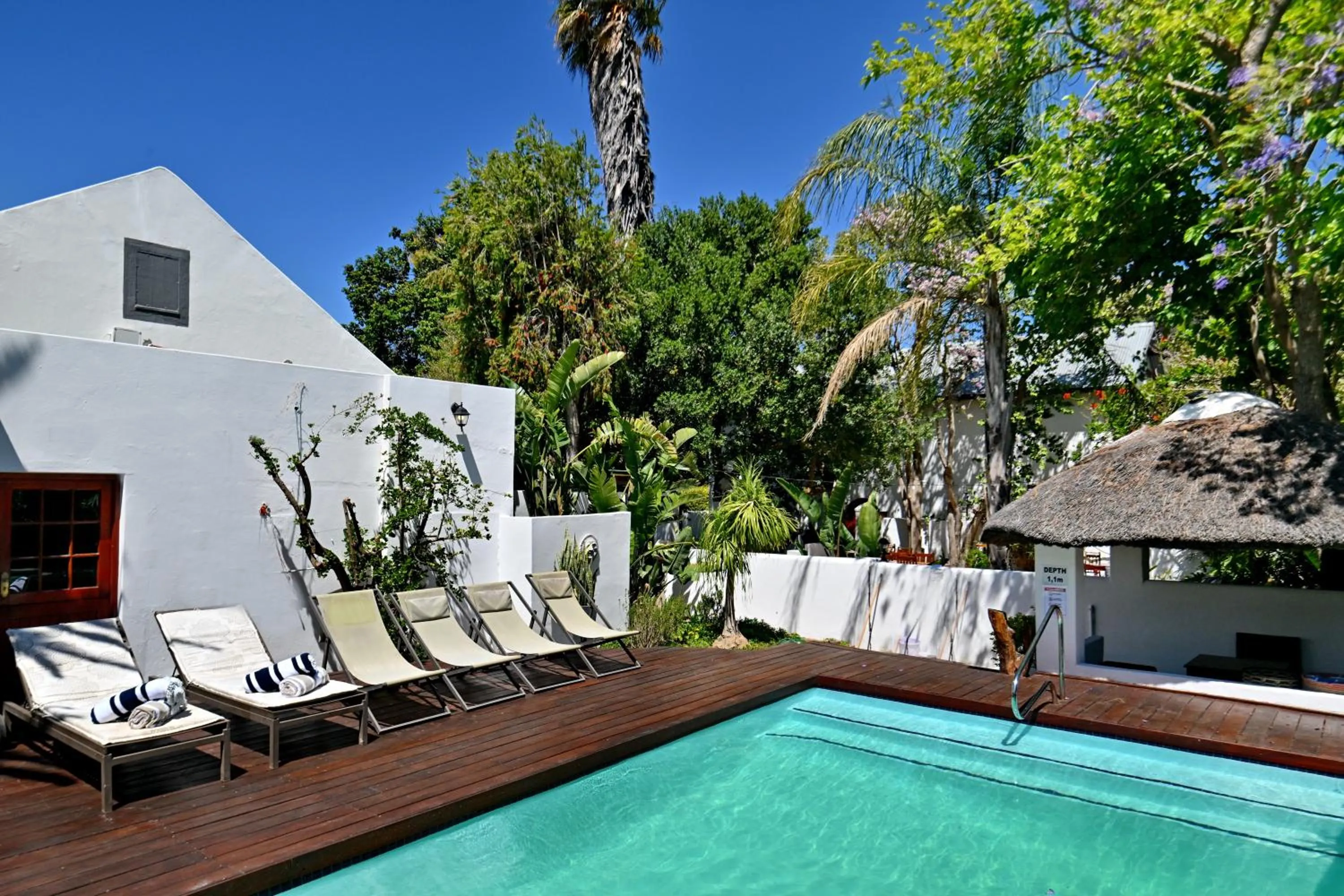 Swimming pool in Mimosa Lodge