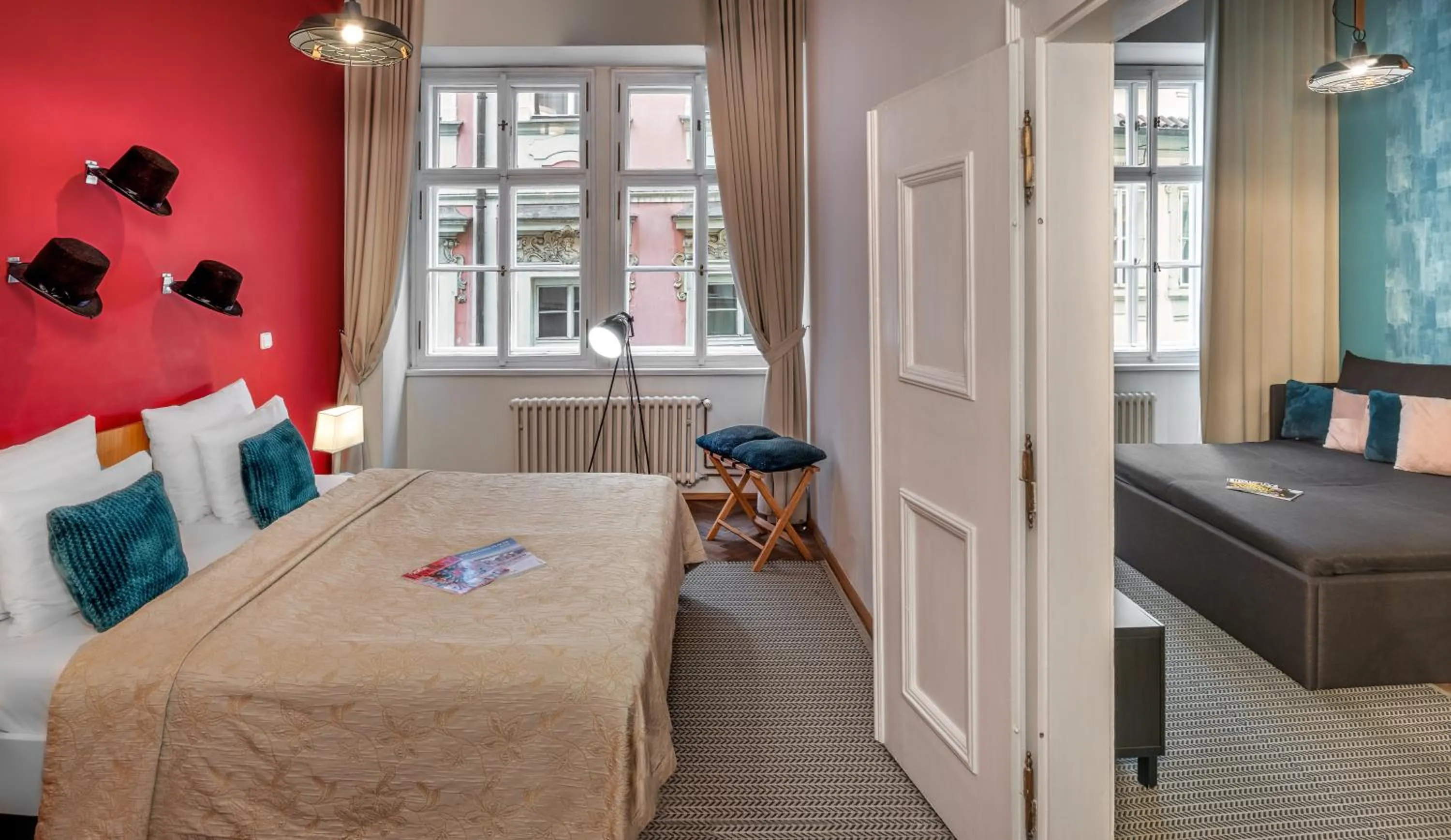 Bedroom, Bed in 7 Tales Apartments by Adrez