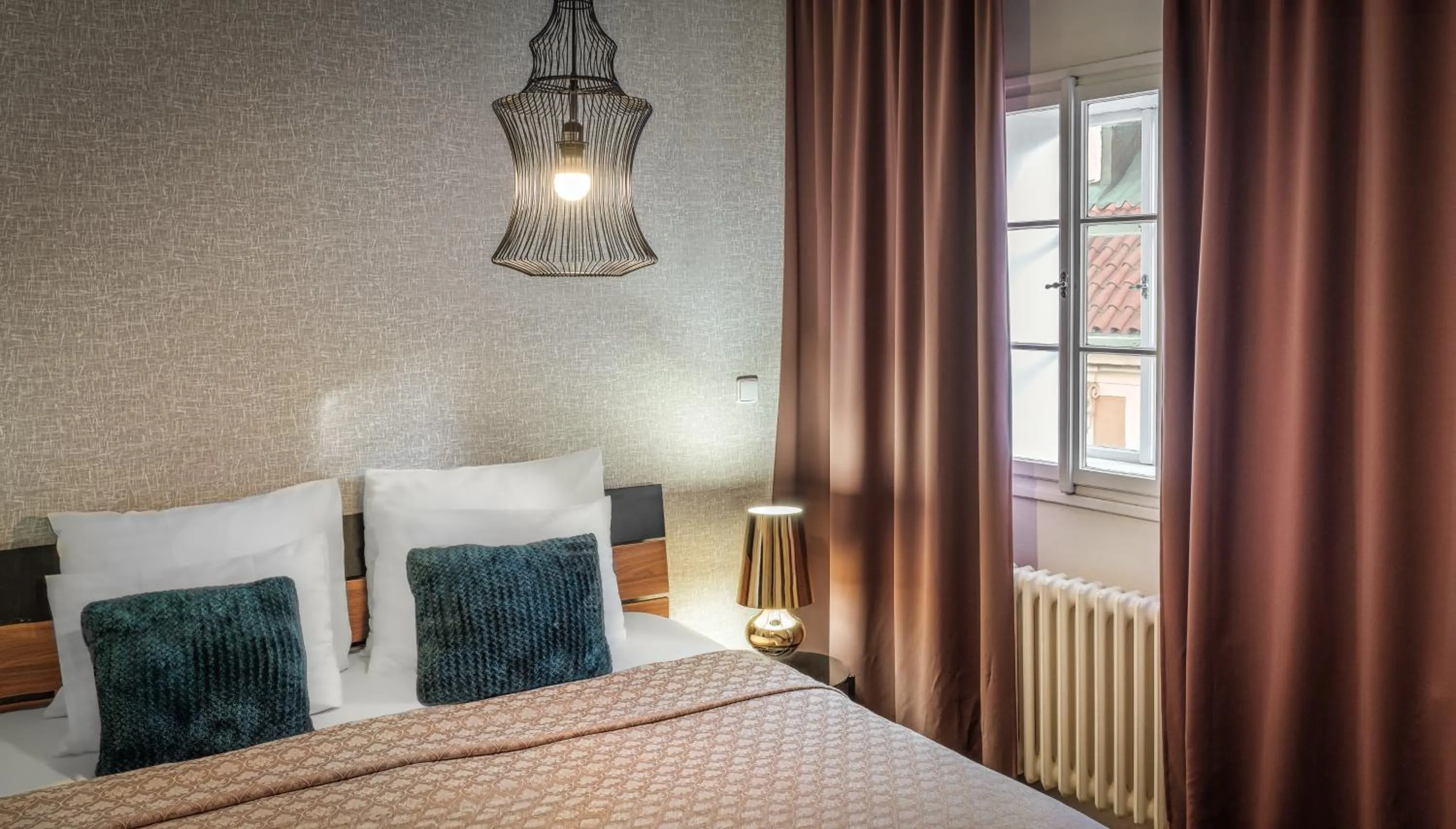 Bedroom, Bed in 7 Tales Apartments by Adrez