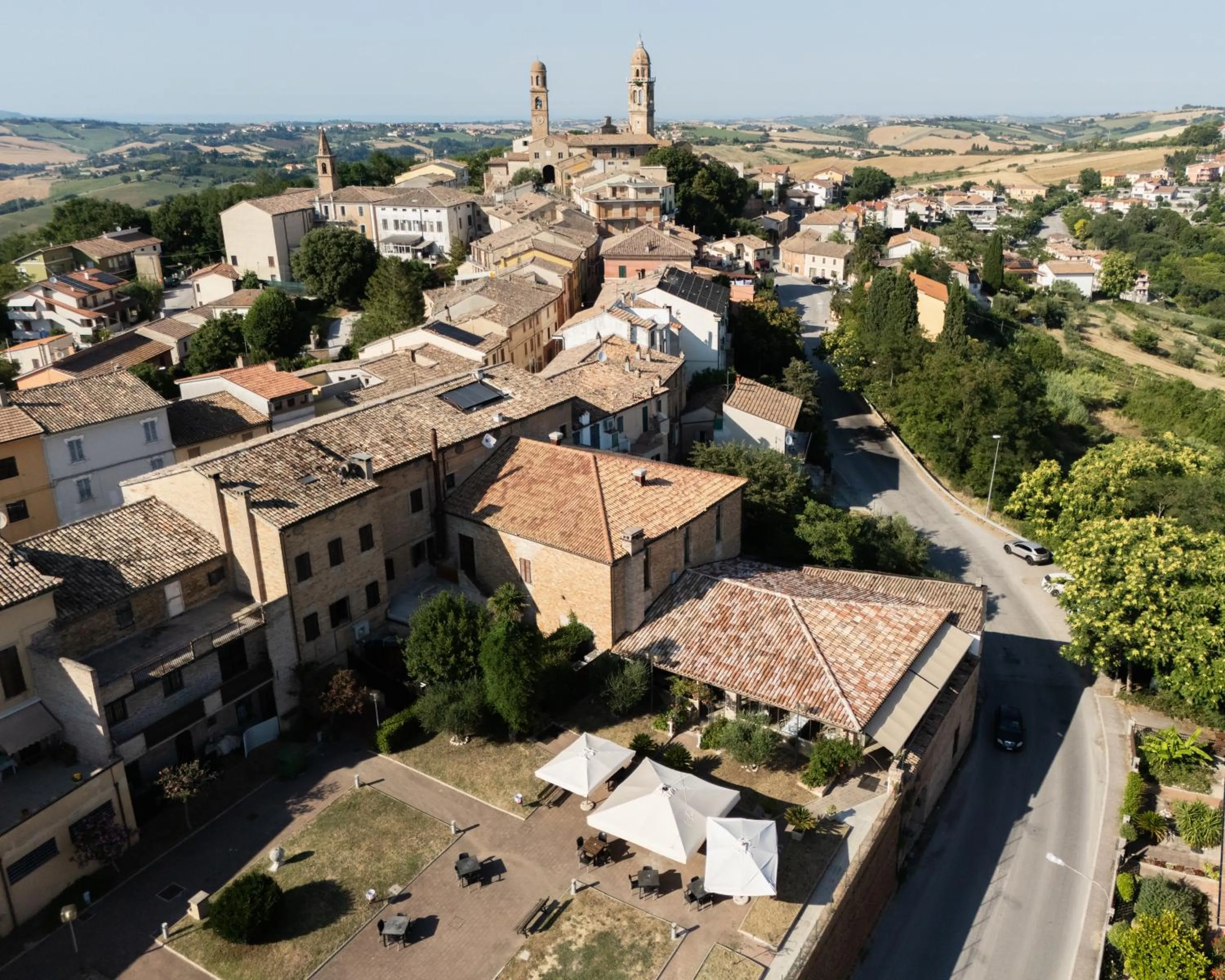 Bird's eye view in Il Castagno