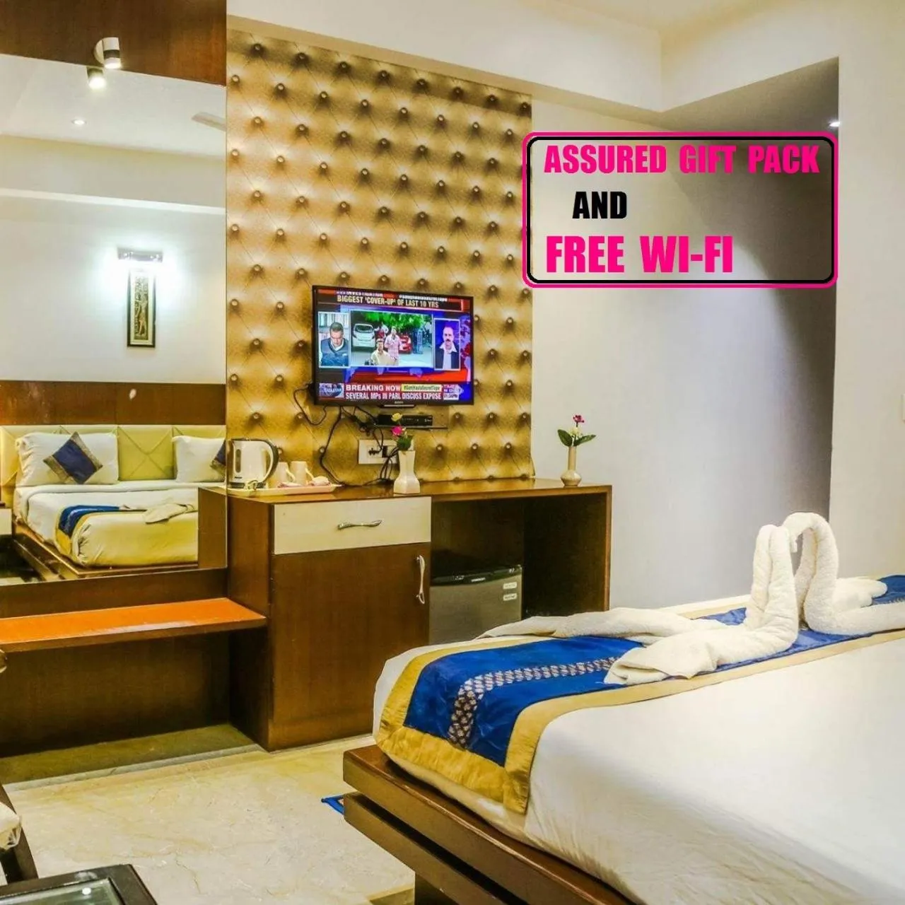 Bed in Hotel Taj Heights