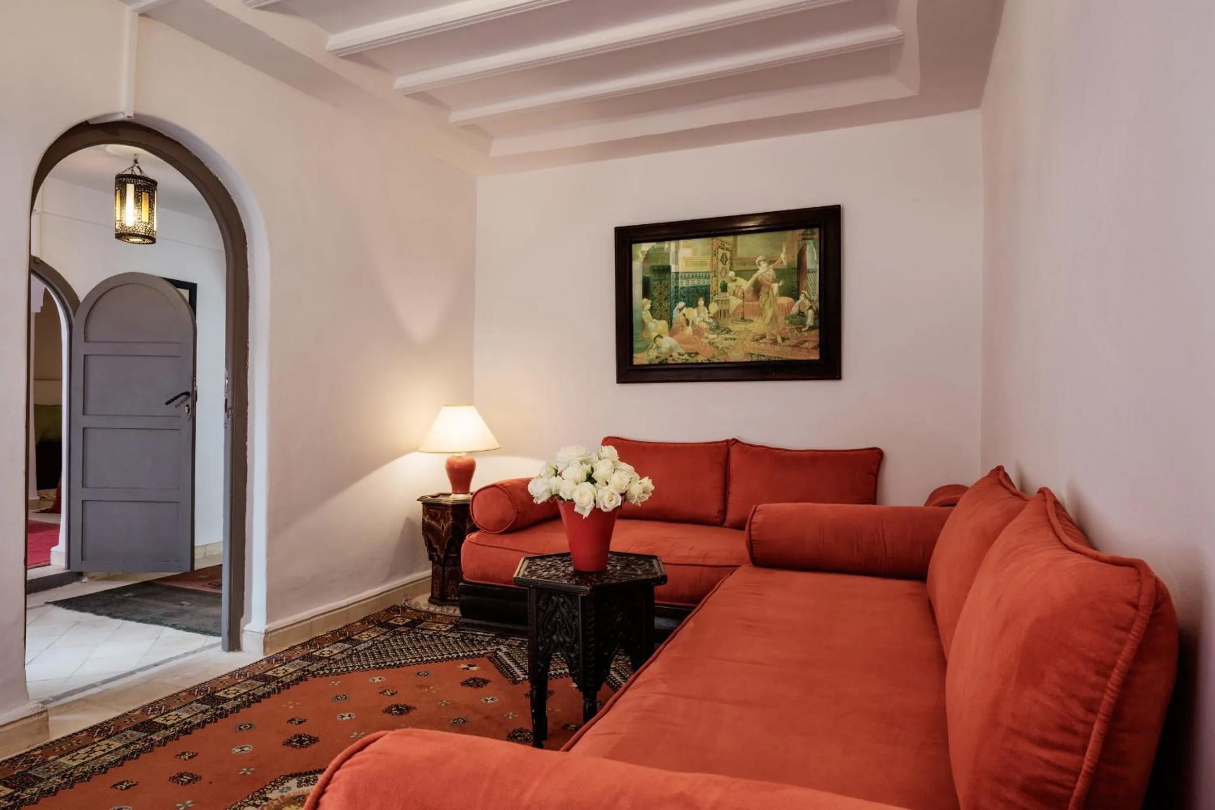 Living room in Riad Les Jardins d'Henia