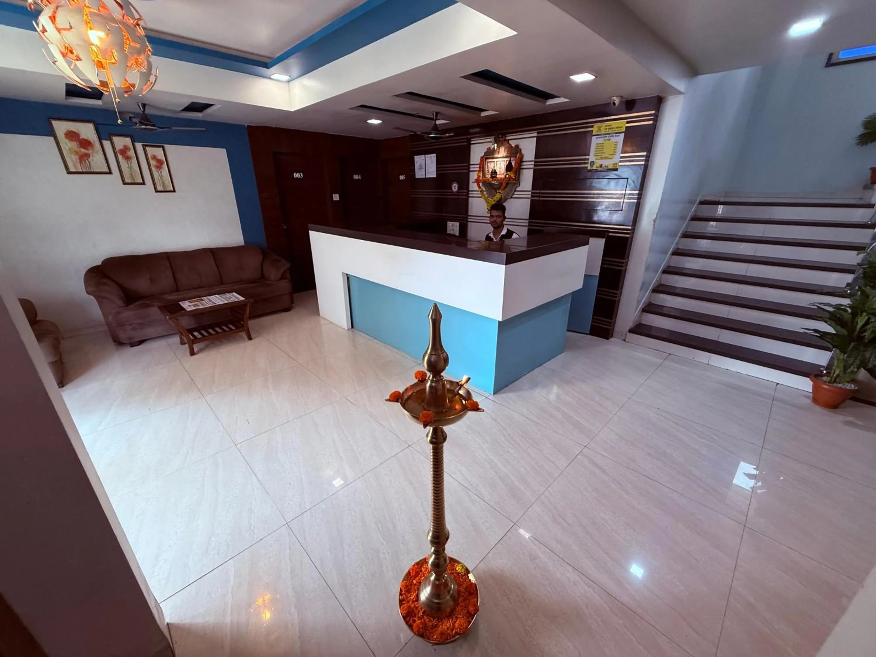 Lobby or reception in Hotel Arya Residency Rabale