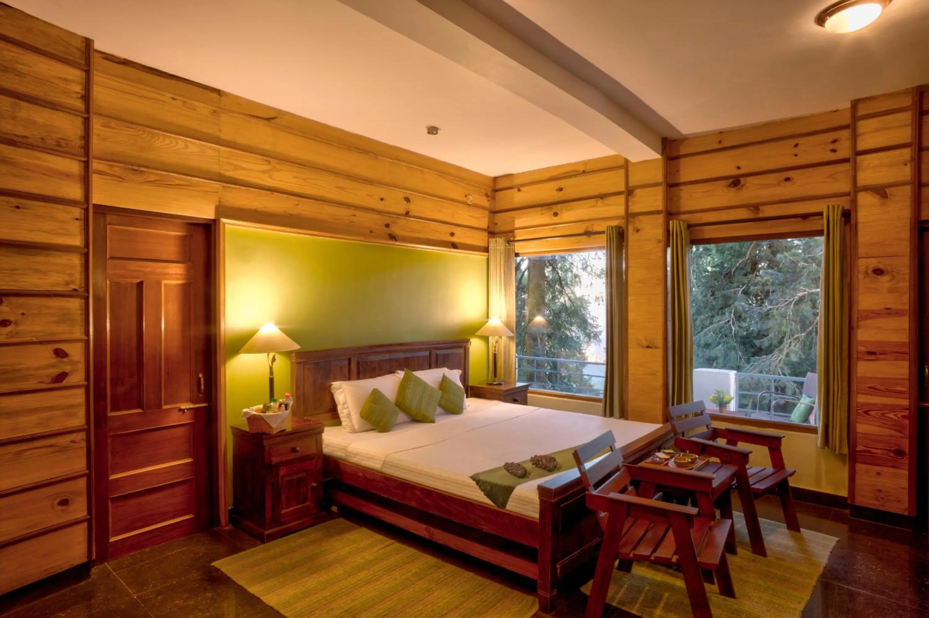 Decorative detail, Bed in The Hermitage Kanatal