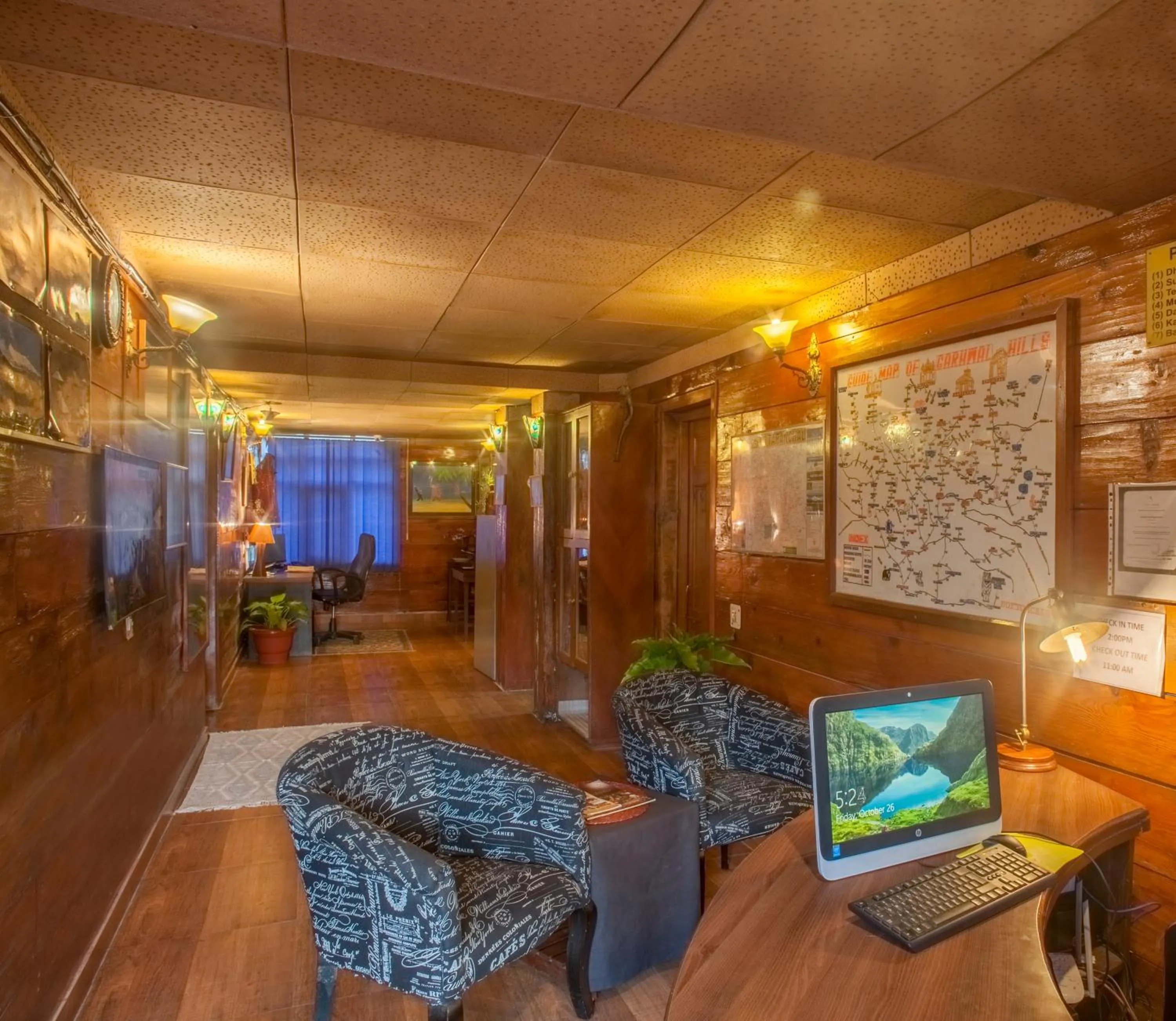 Lobby or reception in The Hermitage Kanatal