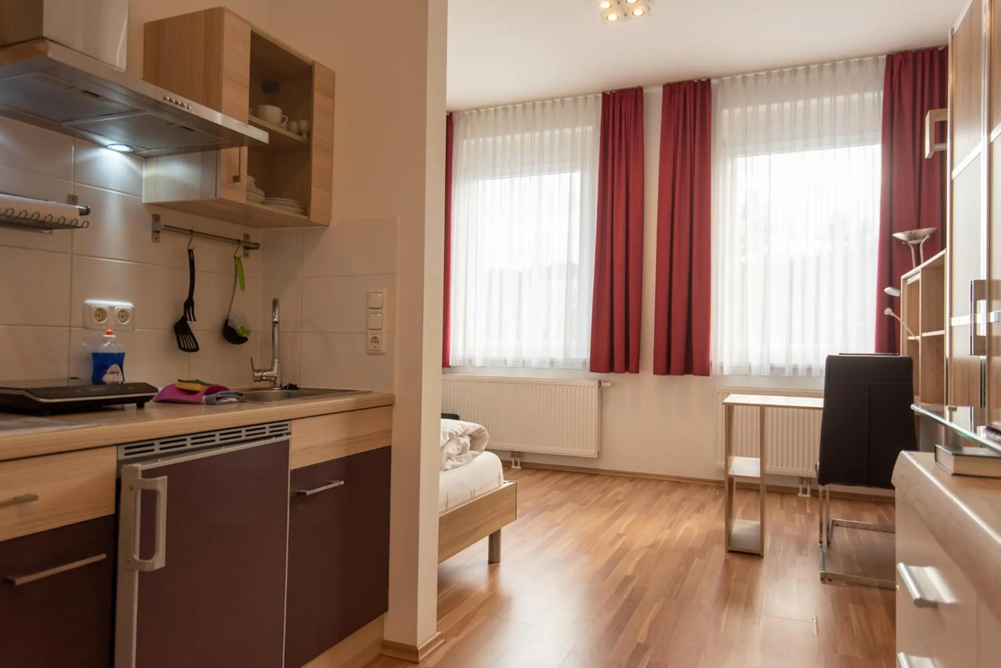 Kitchen or kitchenette in City Appartements Weiz
