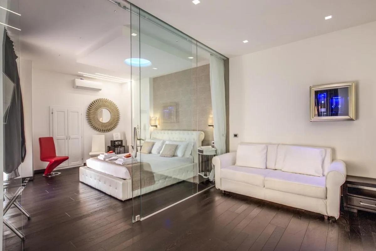 Living room, Bed in Navona Living Rome