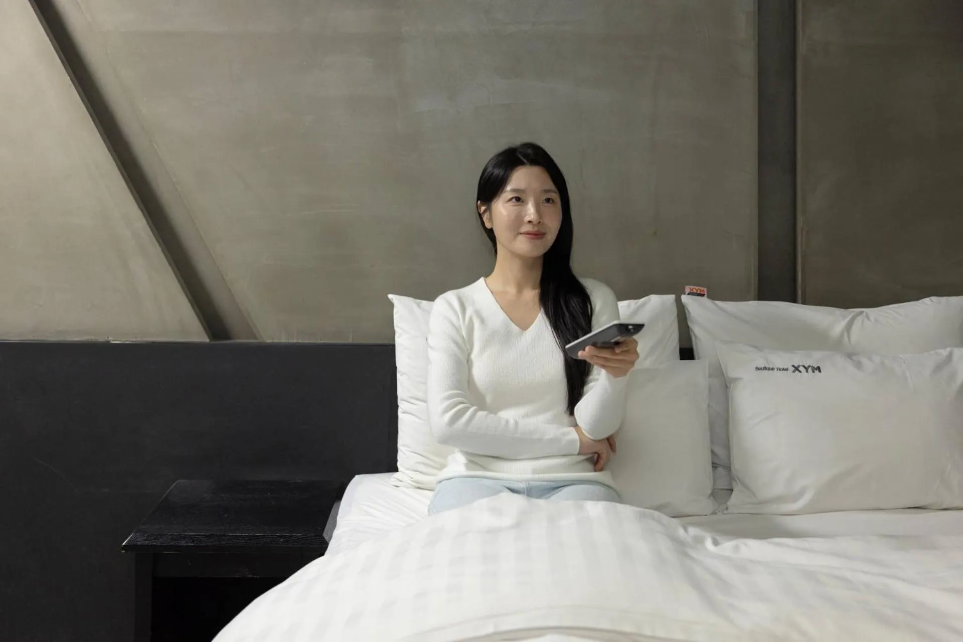 Bed in XYM Hotel Icheon