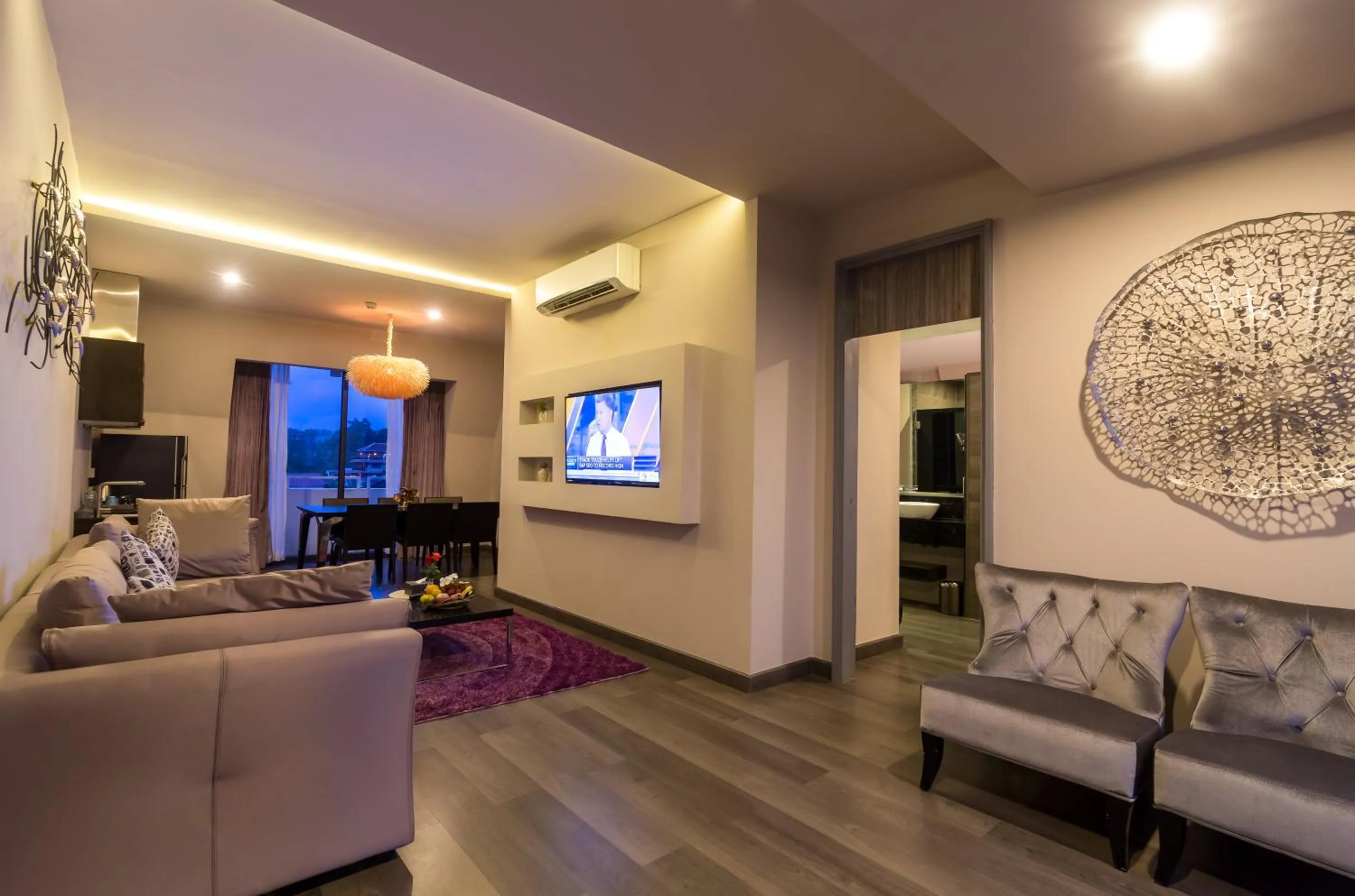 Seating area in Damrei Angkor Hotel