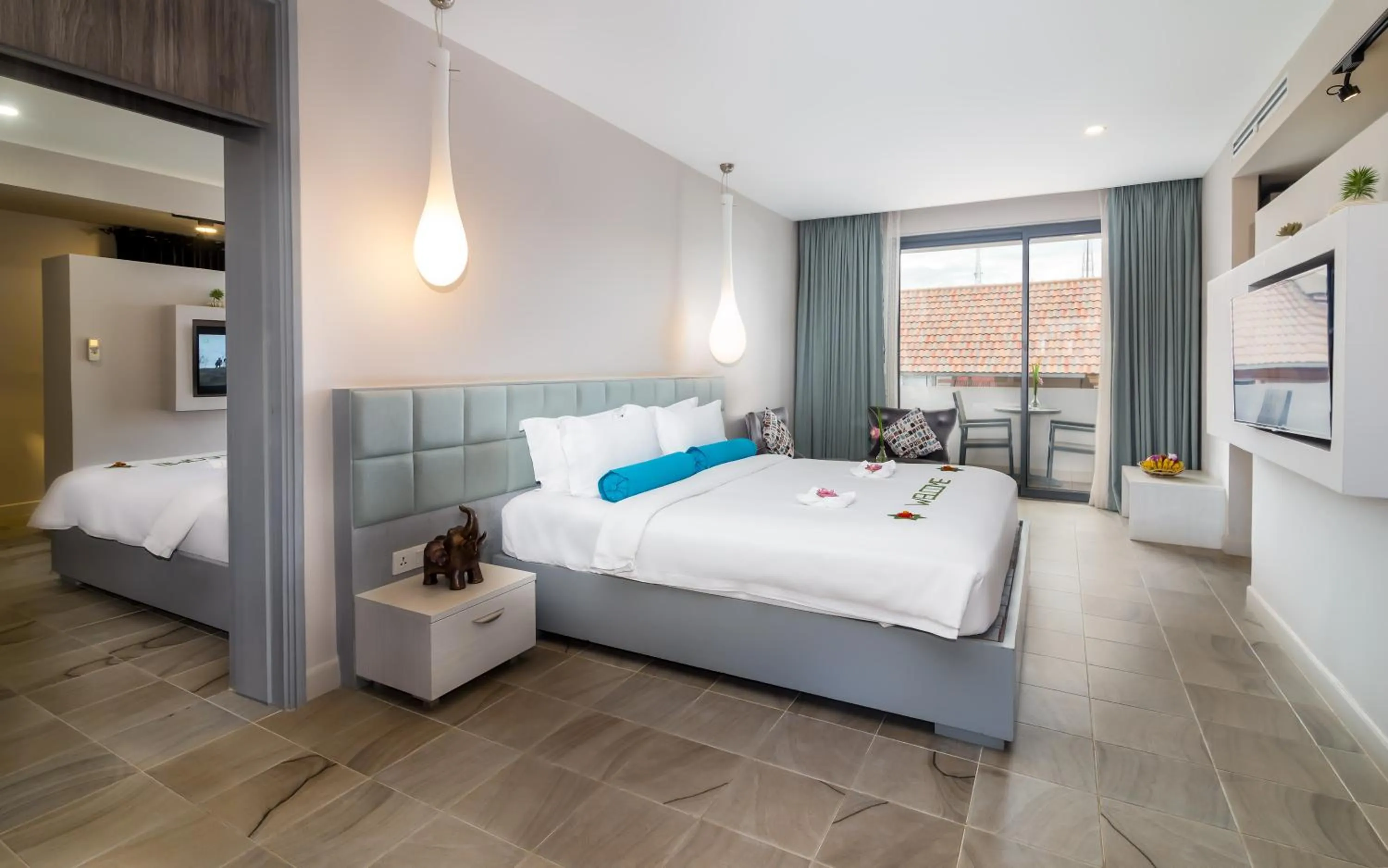 Photo of the whole room, Bed in Damrei Angkor Hotel