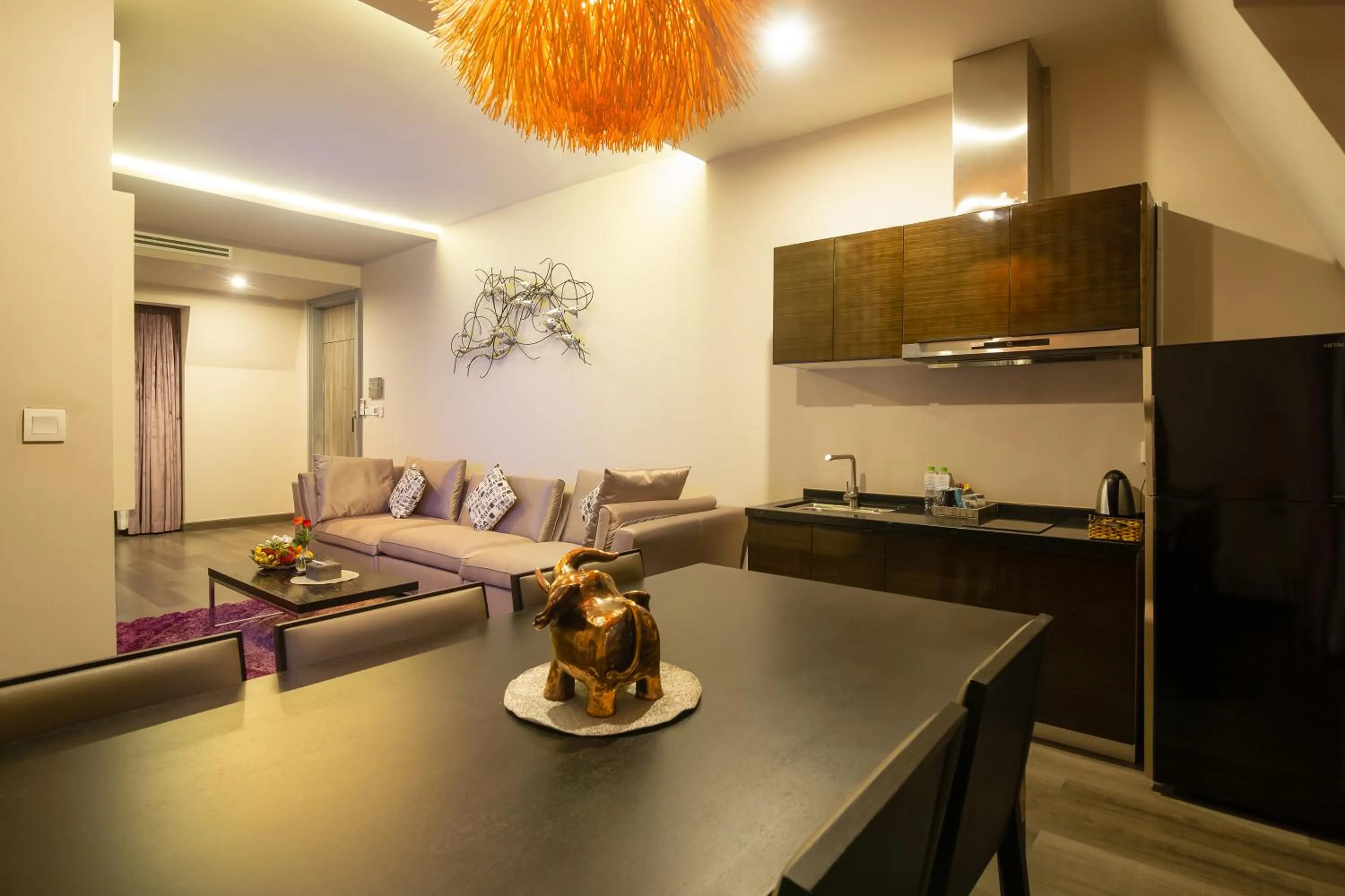 Living room in Damrei Angkor Hotel