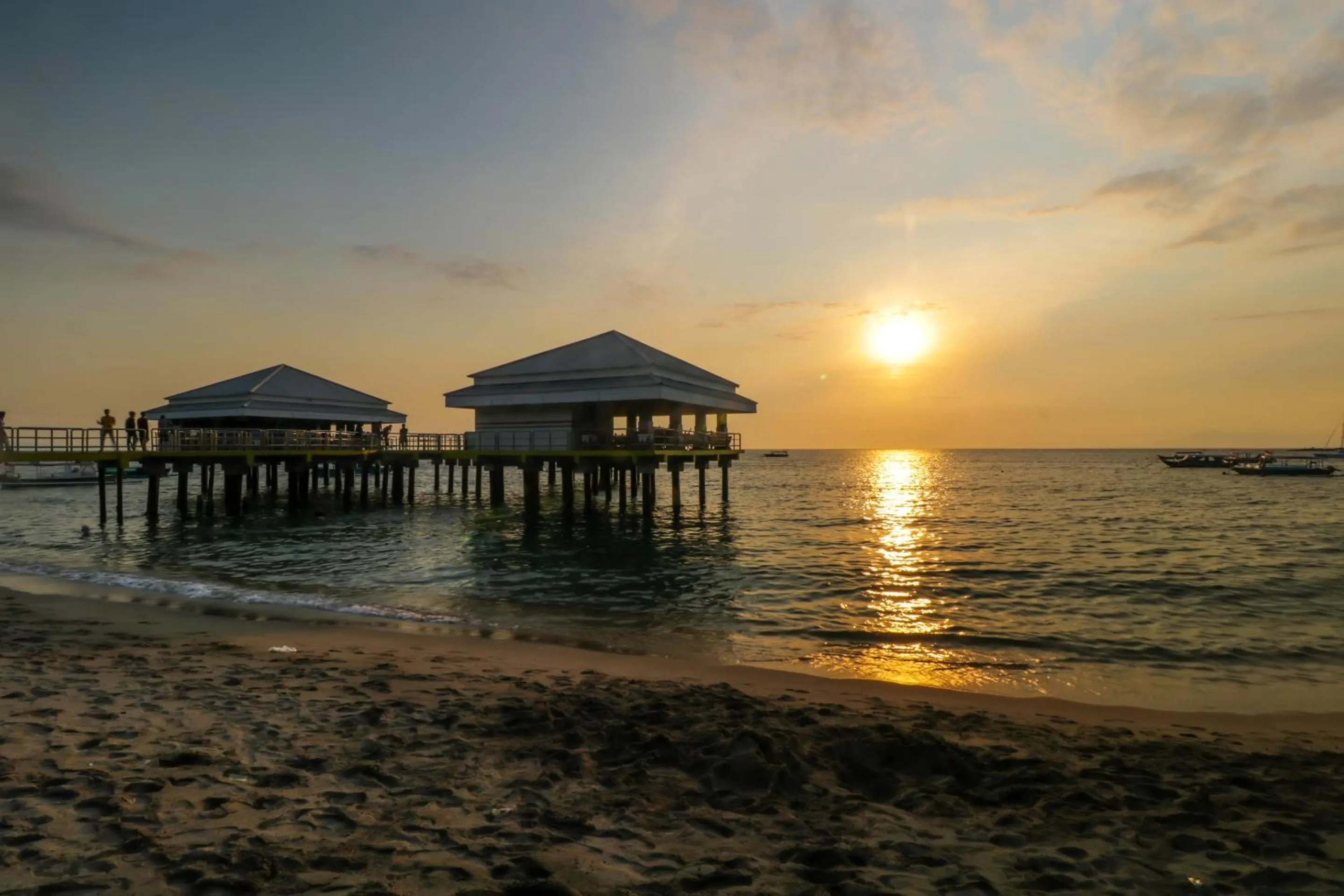 Sunset in Grand Senggigi Hotel