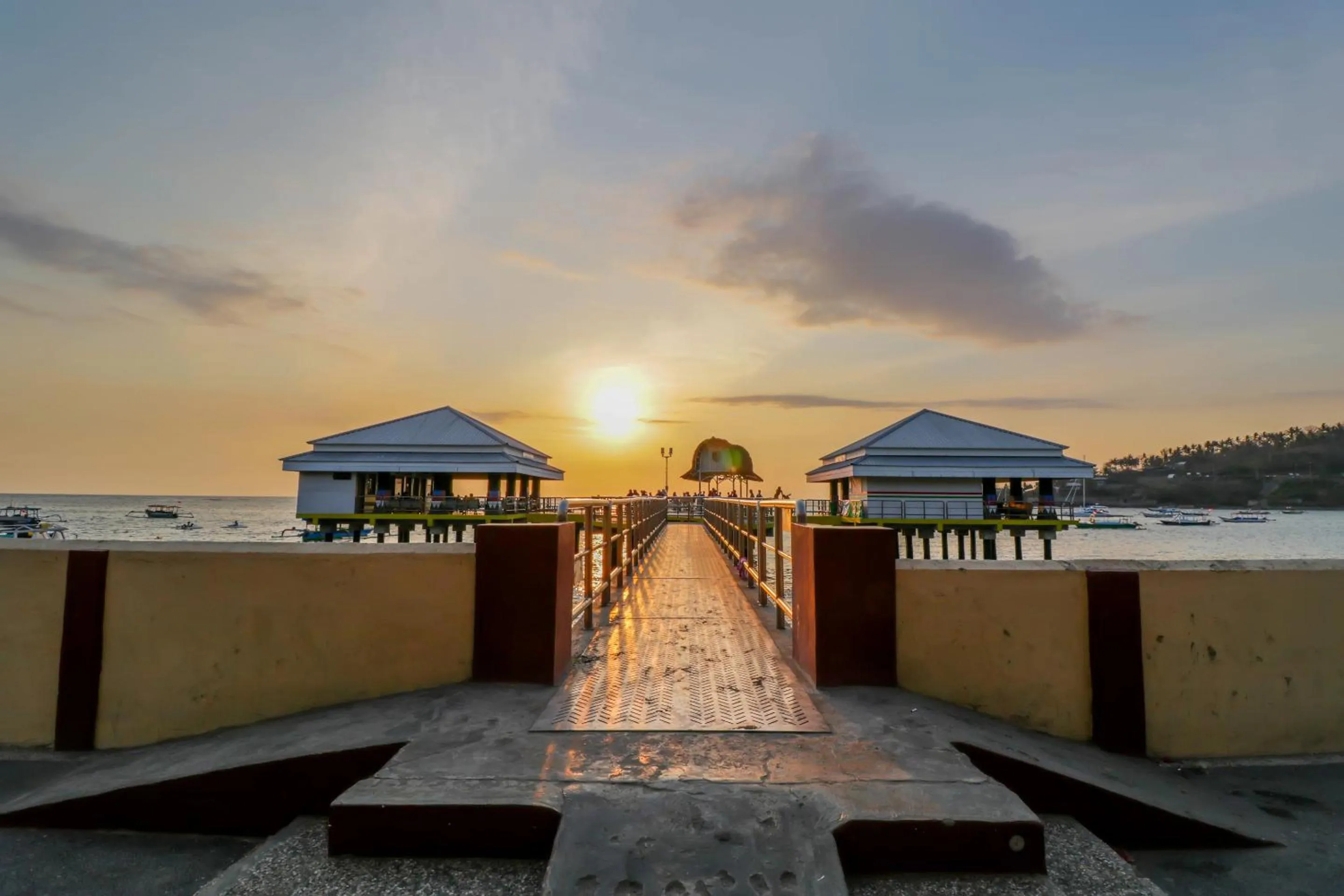 Sunset in Grand Senggigi Hotel