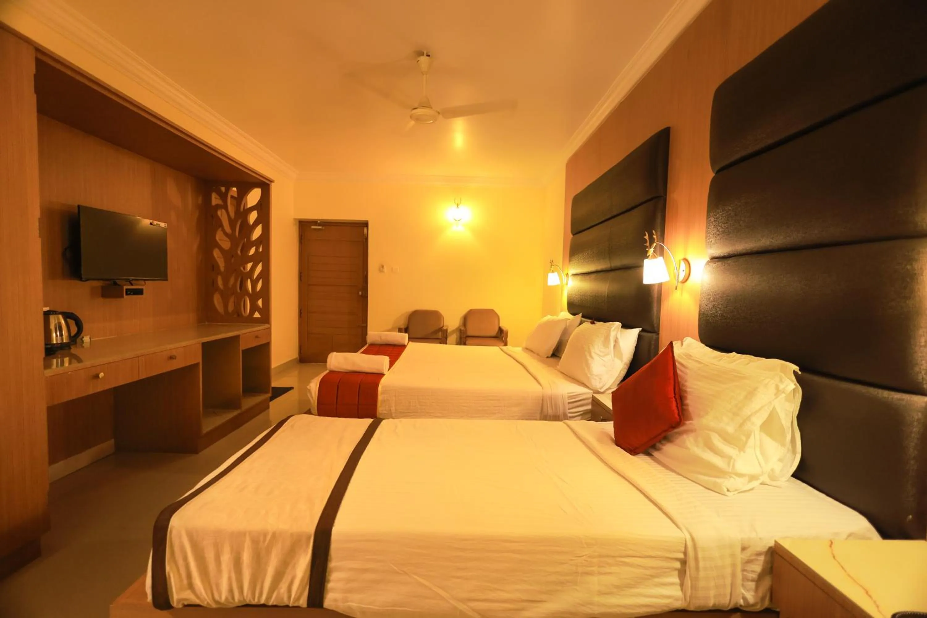 Bed in Hotel Sangam