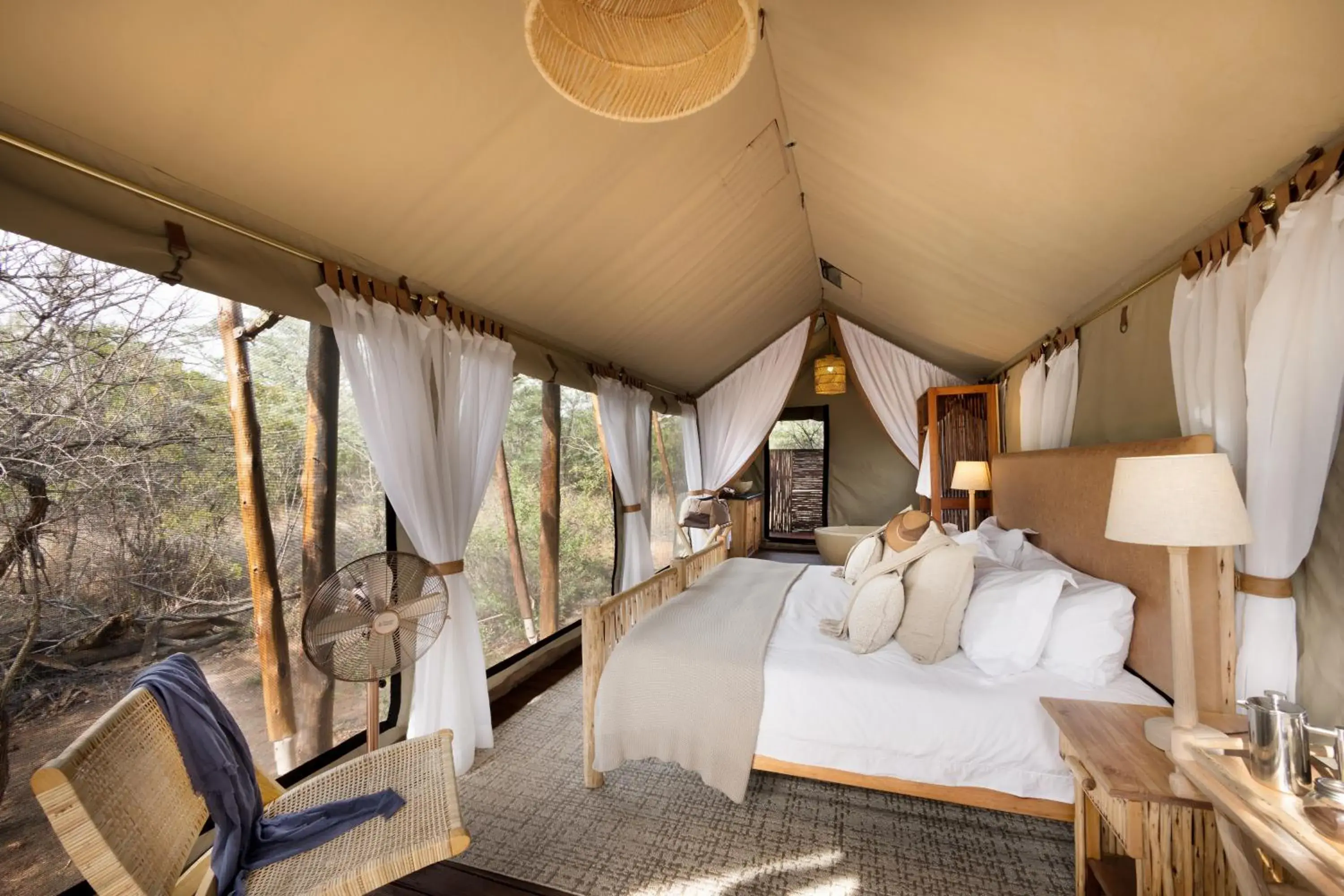 Safari Tent with 2 Game Drives - single occupancy in Kwafubesi Tented Safari Camp Safari Tent with 2 Game Drives - single occupancy in Kwafubesi Tented Safari Camp
