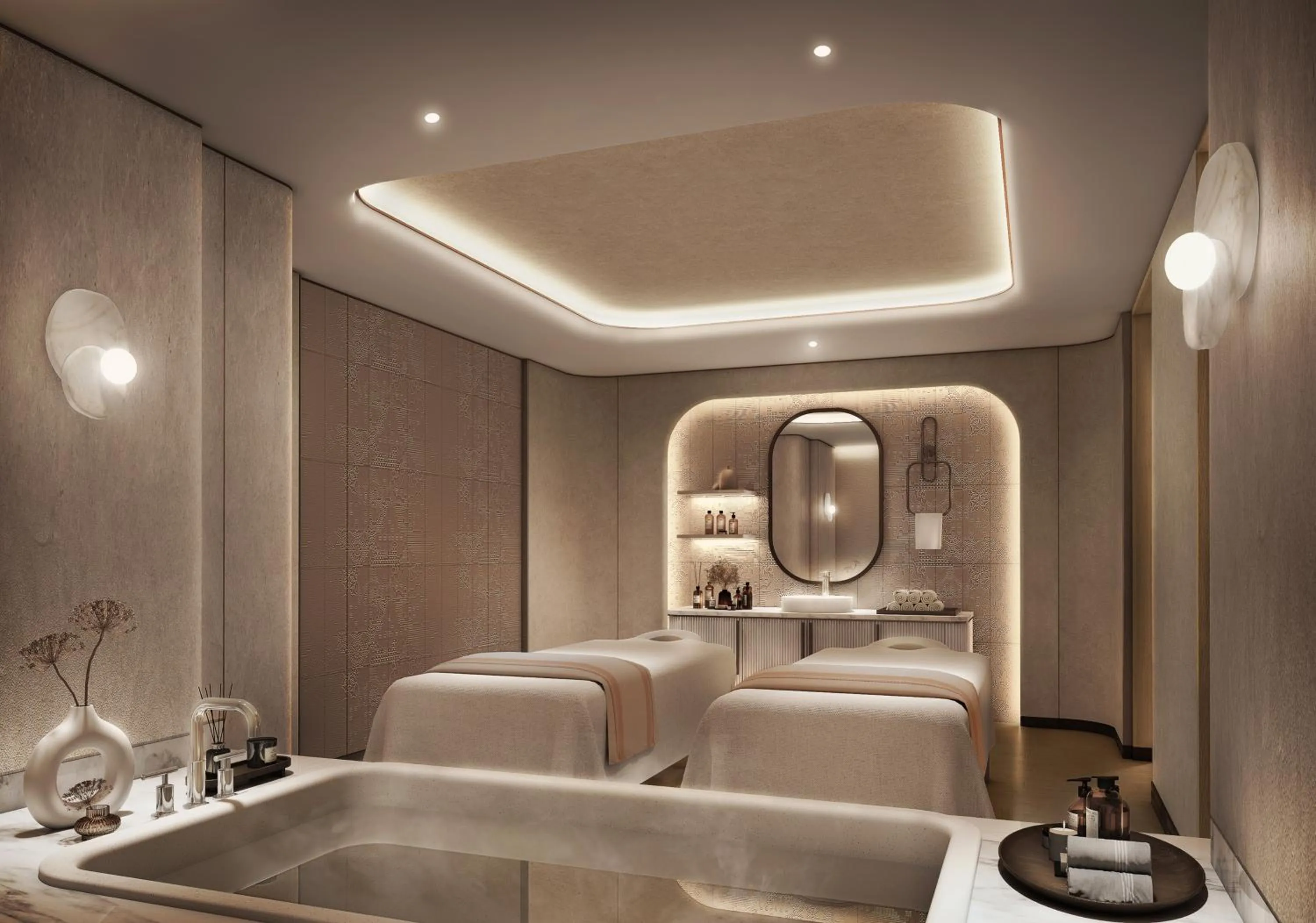 Spa and wellness centre/facilities, Bed in Crowne Plaza Dhaka Airport by IHG