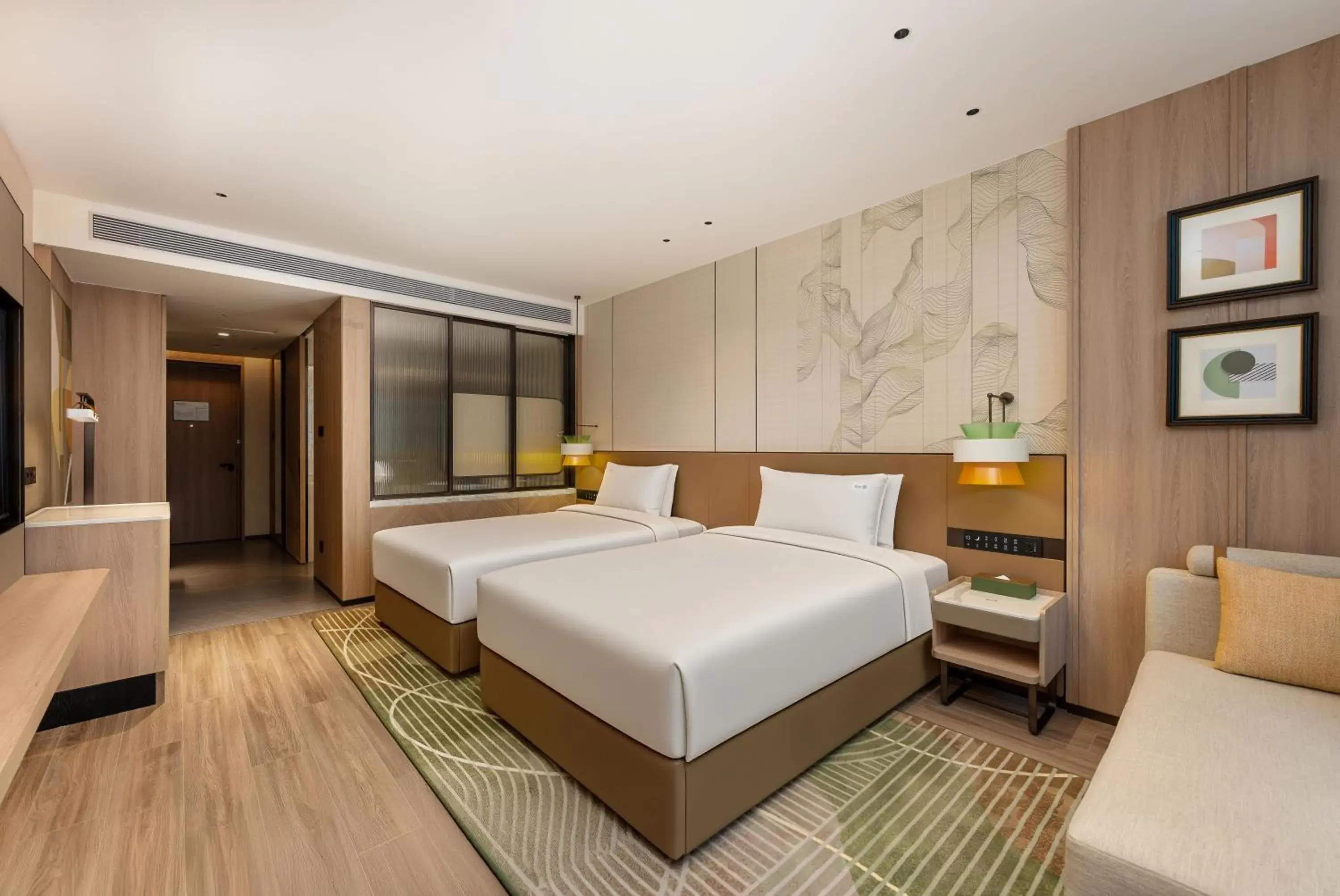 Standard Double Room with Two Double Beds and City View in Holiday Inn Ningde Jiaocheng by IHG Standard Double Room with Two Double Beds and City View in Holiday Inn Ningde Jiaocheng by IHG