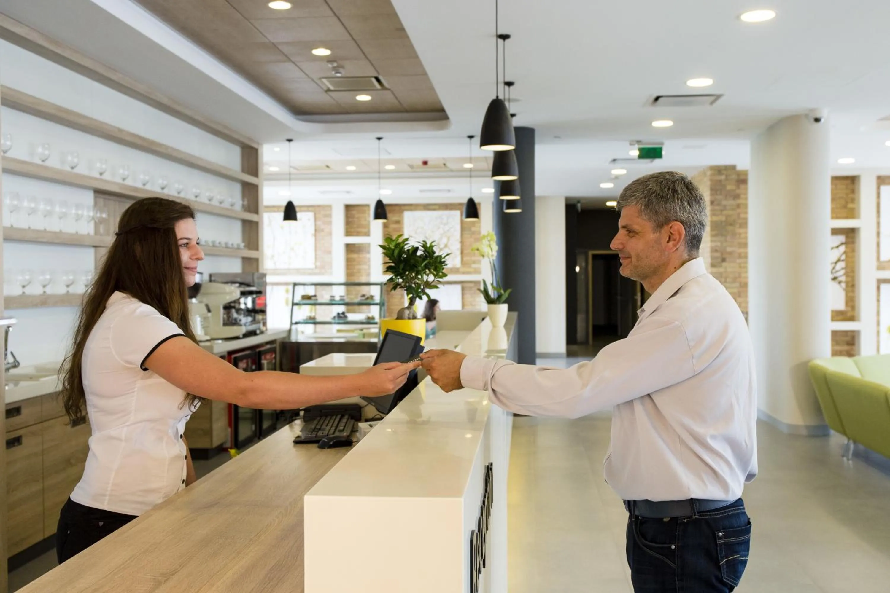 Lobby or reception in Family-Hotel