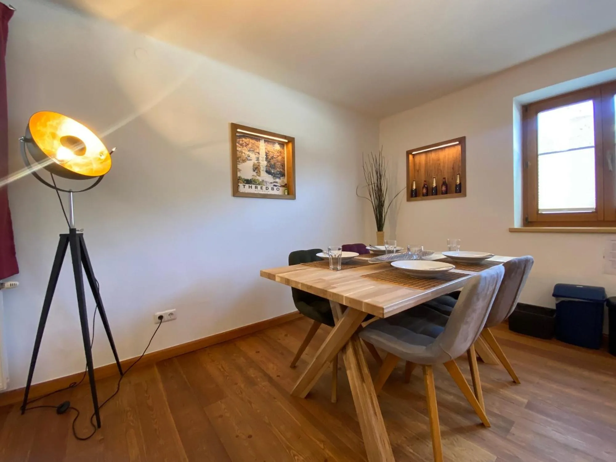 Dining area in Apartment Kirchberg by Apartment Managers