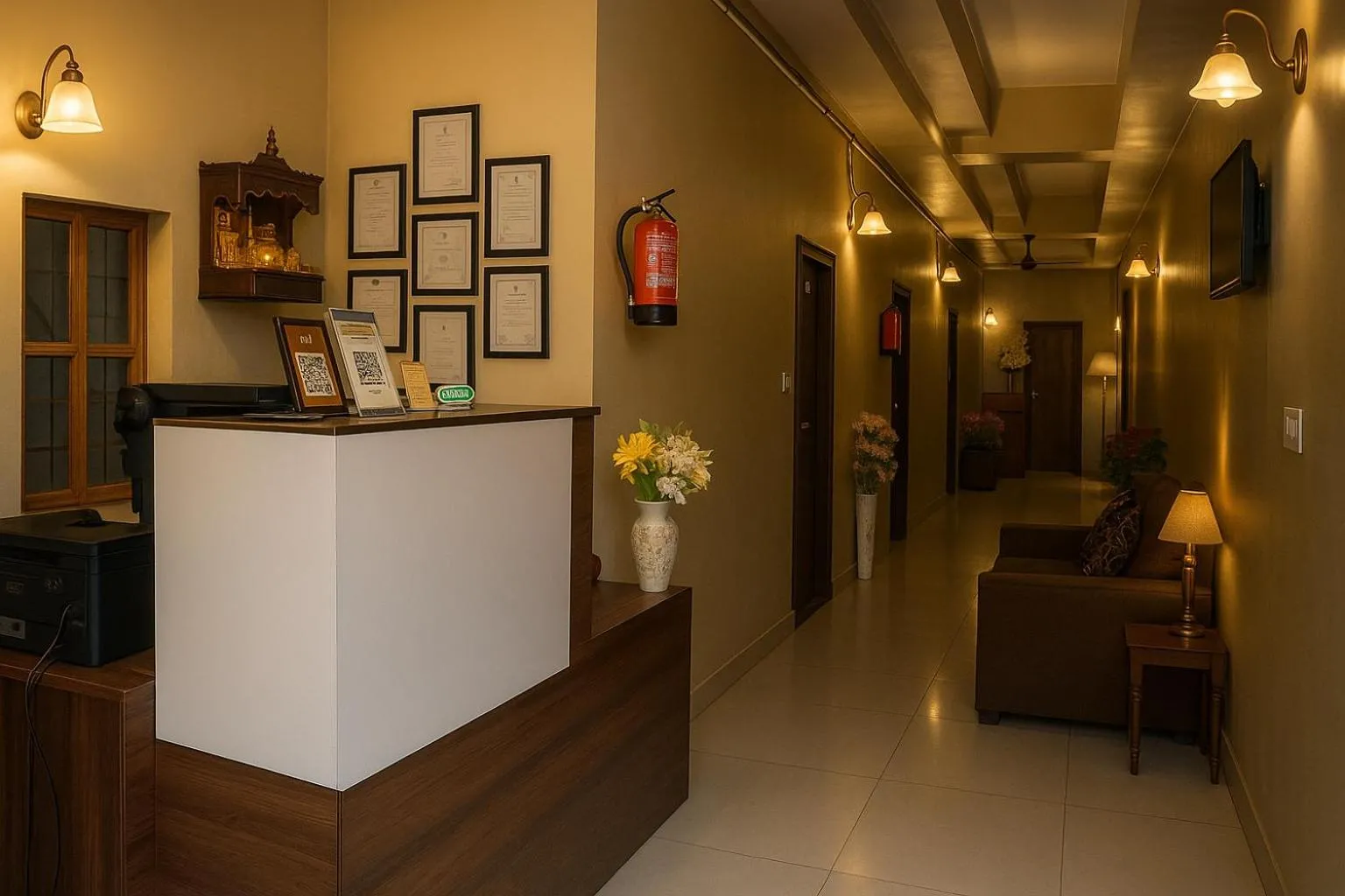 Living room in Magnet Residency