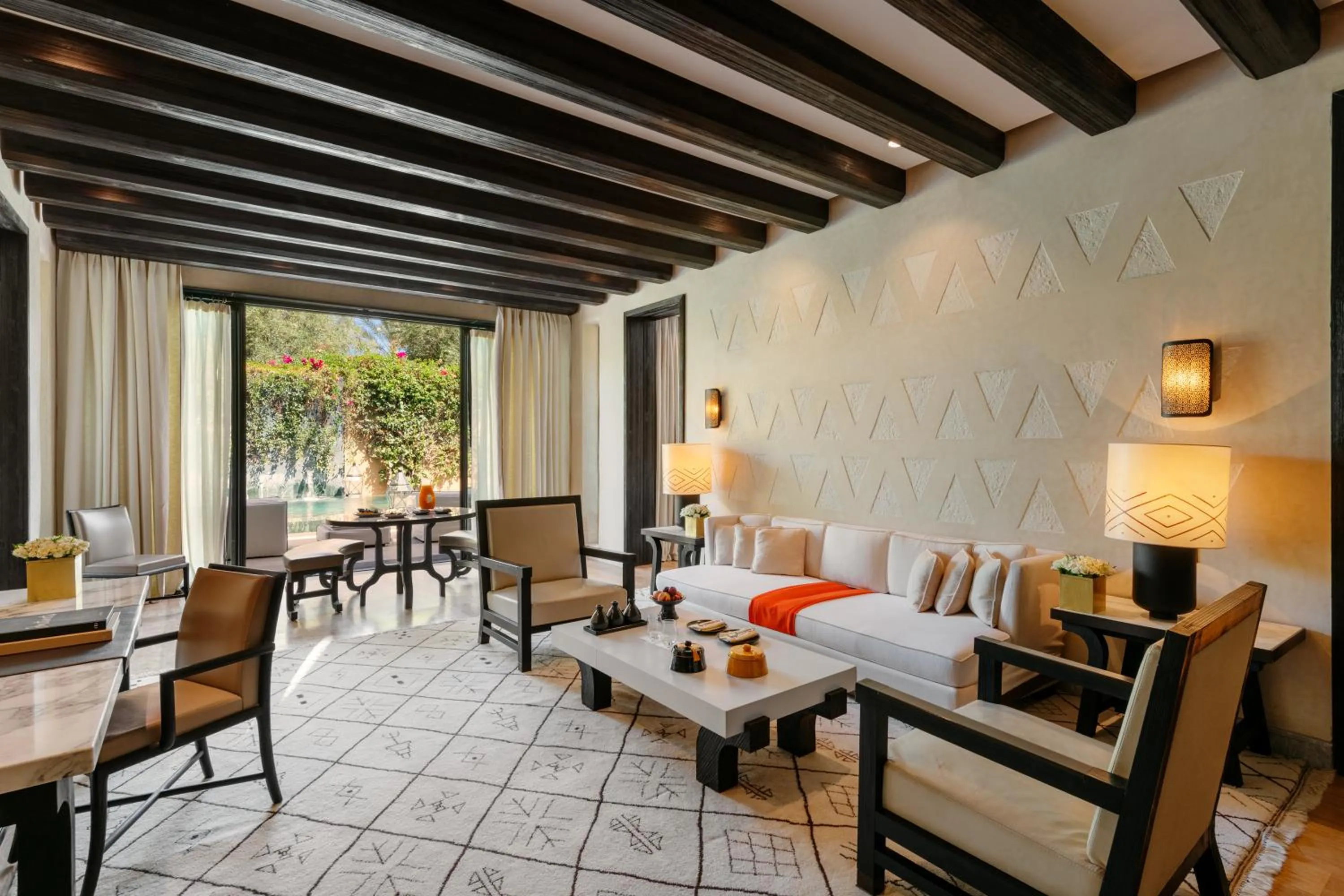 Living room in Mandarin Oriental, Marrakech
