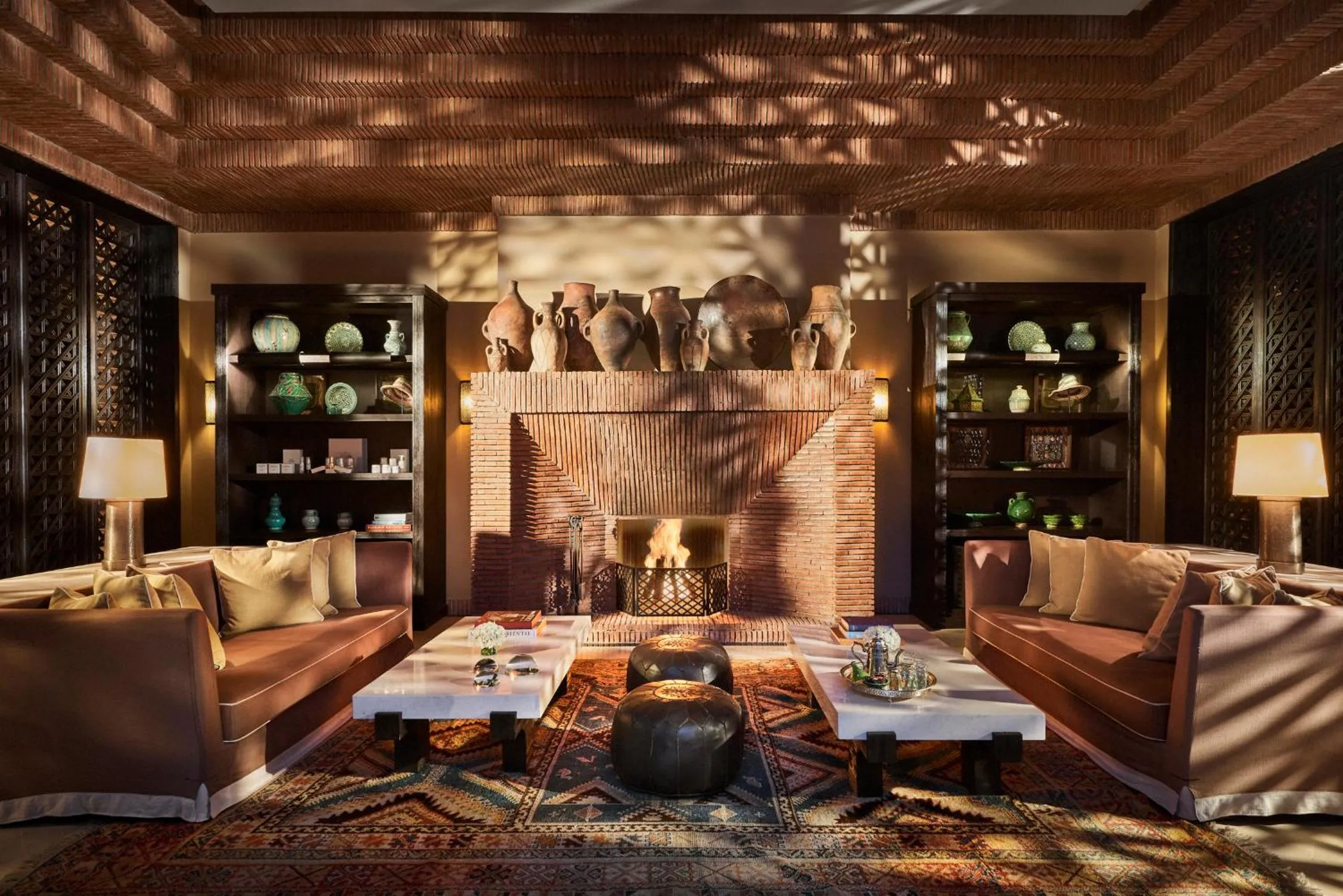 Living room in Mandarin Oriental, Marrakech