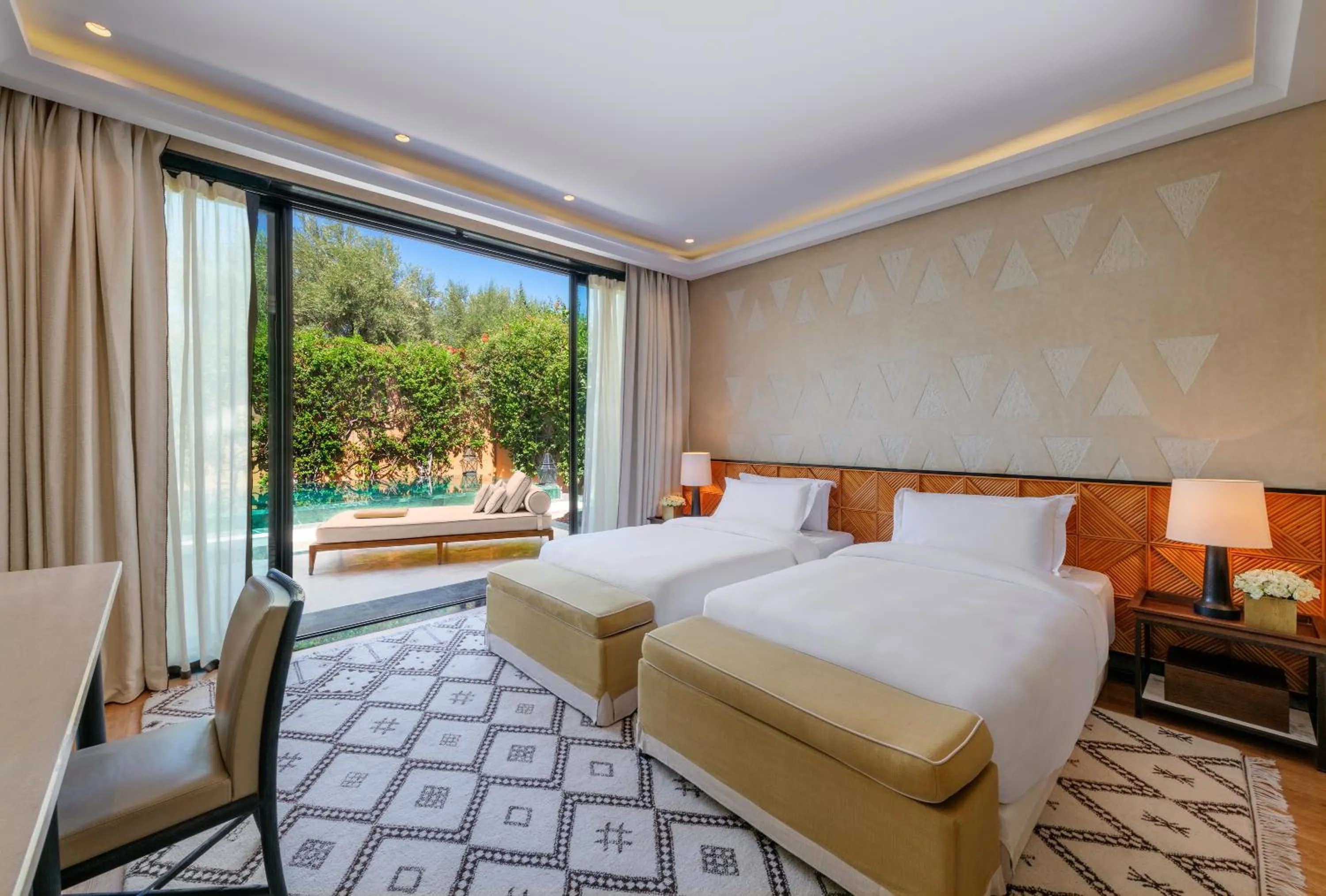 Bed in Mandarin Oriental, Marrakech