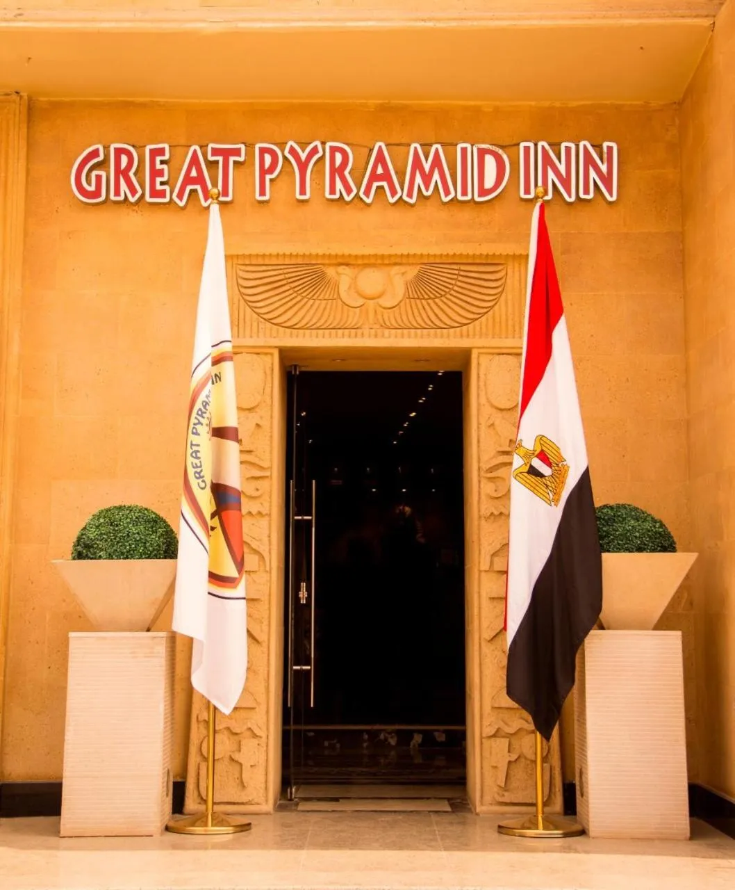 Logo/Certificate/Sign in Great Pyramid Inn